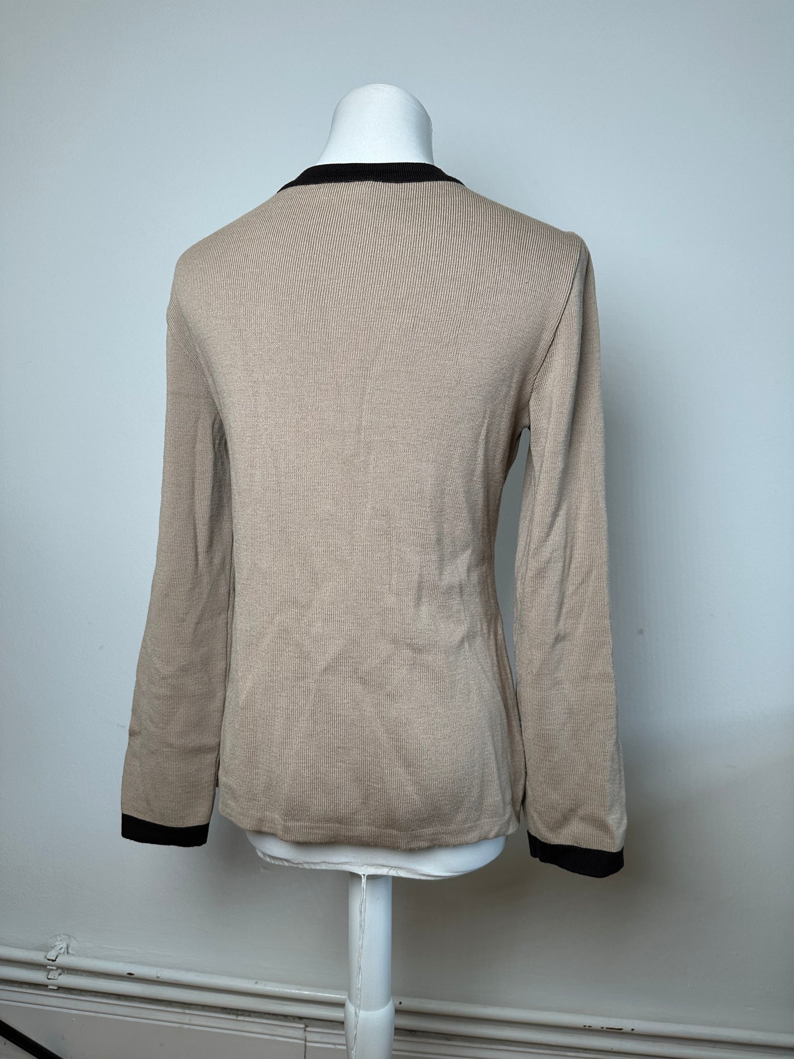Balenciaga Vintage Wool Dress / Short Coat Black Brown-Beige M Size S / US 4 / IT 40 - 14 Thumbnail
