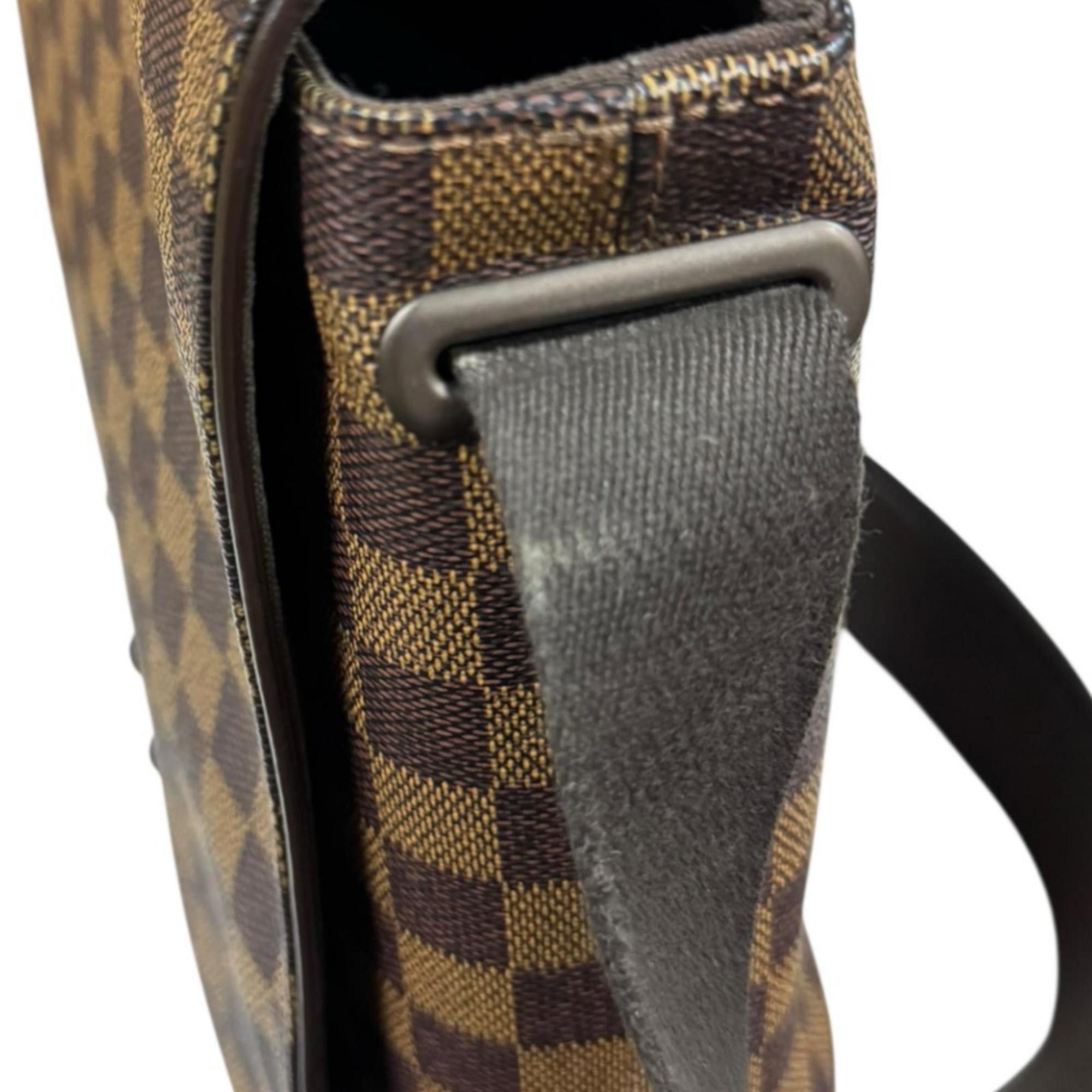 Louis Vuitton Louis Vuitton Brooklyn MM Damier Shoulder Bag, Canvas N51211, Brown, Men's/Women's, LOUIS VUITTON, Used Size ONE SIZE - 14 Thumbnail
