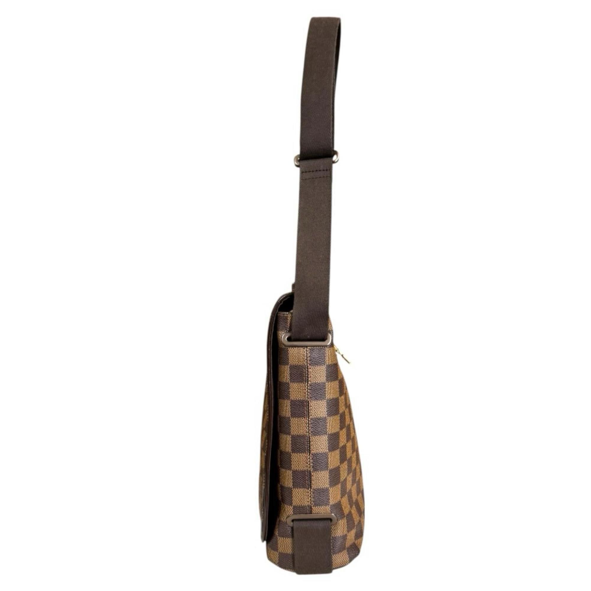 Louis Vuitton Louis Vuitton Brooklyn MM Damier Shoulder Bag, Canvas N51211, Brown, Men's/Women's, LOUIS VUITTON, Used Size ONE SIZE - 5 Thumbnail