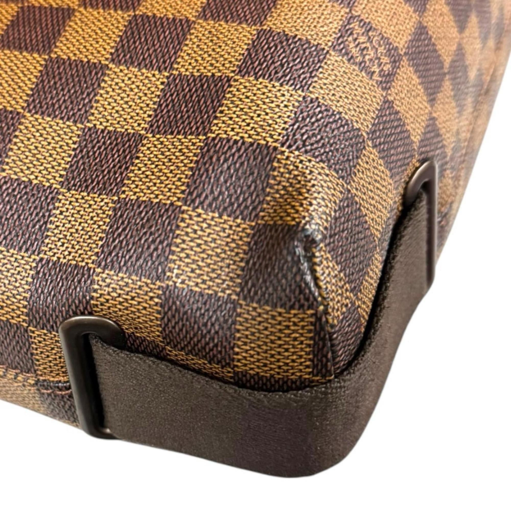 Louis Vuitton Louis Vuitton Brooklyn MM Damier Shoulder Bag, Canvas N51211, Brown, Men's/Women's, LOUIS VUITTON, Used Size ONE SIZE - 13 Thumbnail