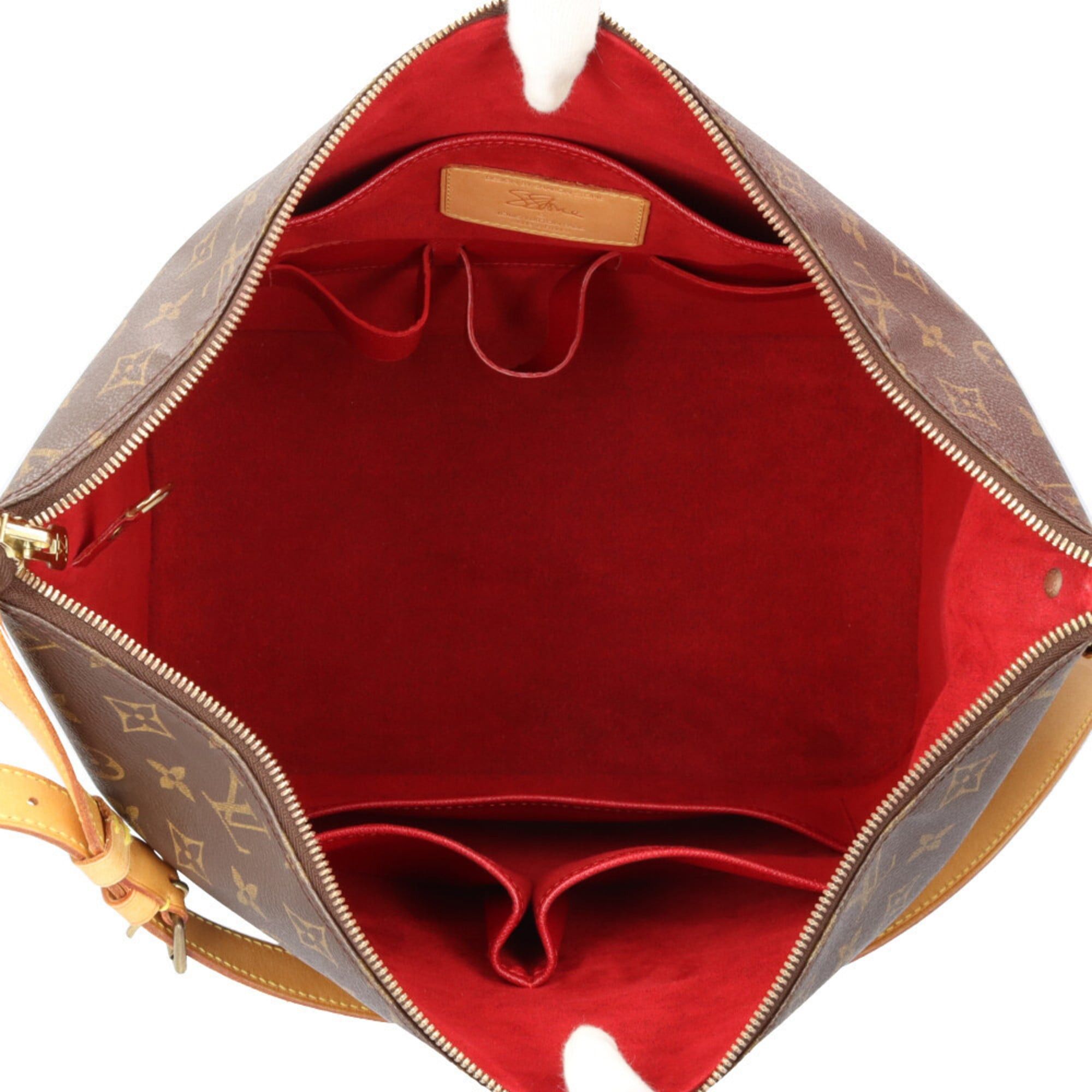 Louis Vuitton Louis Vuitton x Sharon Stone collaboration Amfar Three Vanity Star Monogram Shoulder Bag, Canvas M47275, Brown, Women's, LOUIS VUITTON, Used Size ONE SIZE - 8 Thumbnail