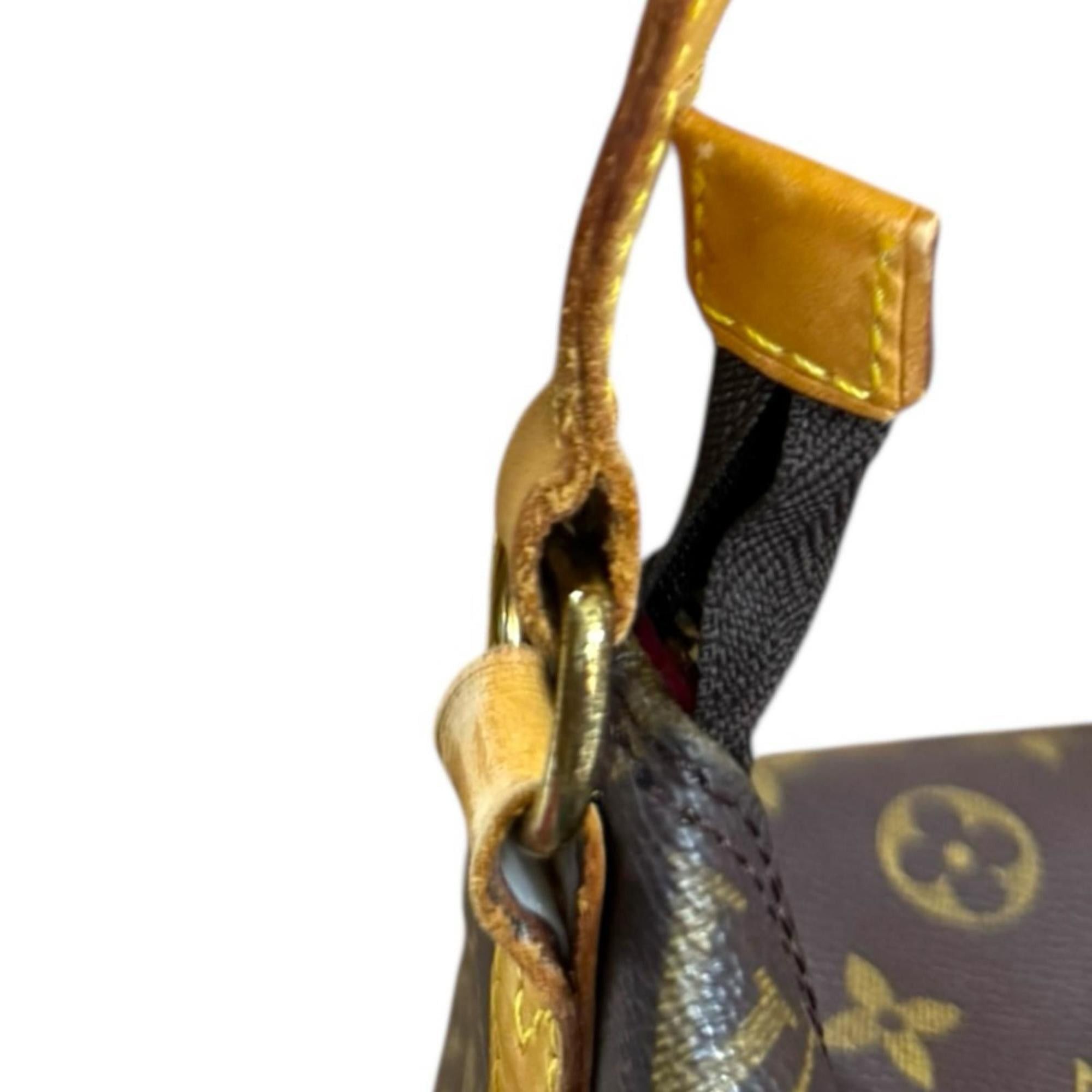 Louis Vuitton Louis Vuitton x Sharon Stone collaboration Amfar Three Vanity Star Monogram Shoulder Bag, Canvas M47275, Brown, Women's, LOUIS VUITTON, Used Size ONE SIZE - 16 Thumbnail