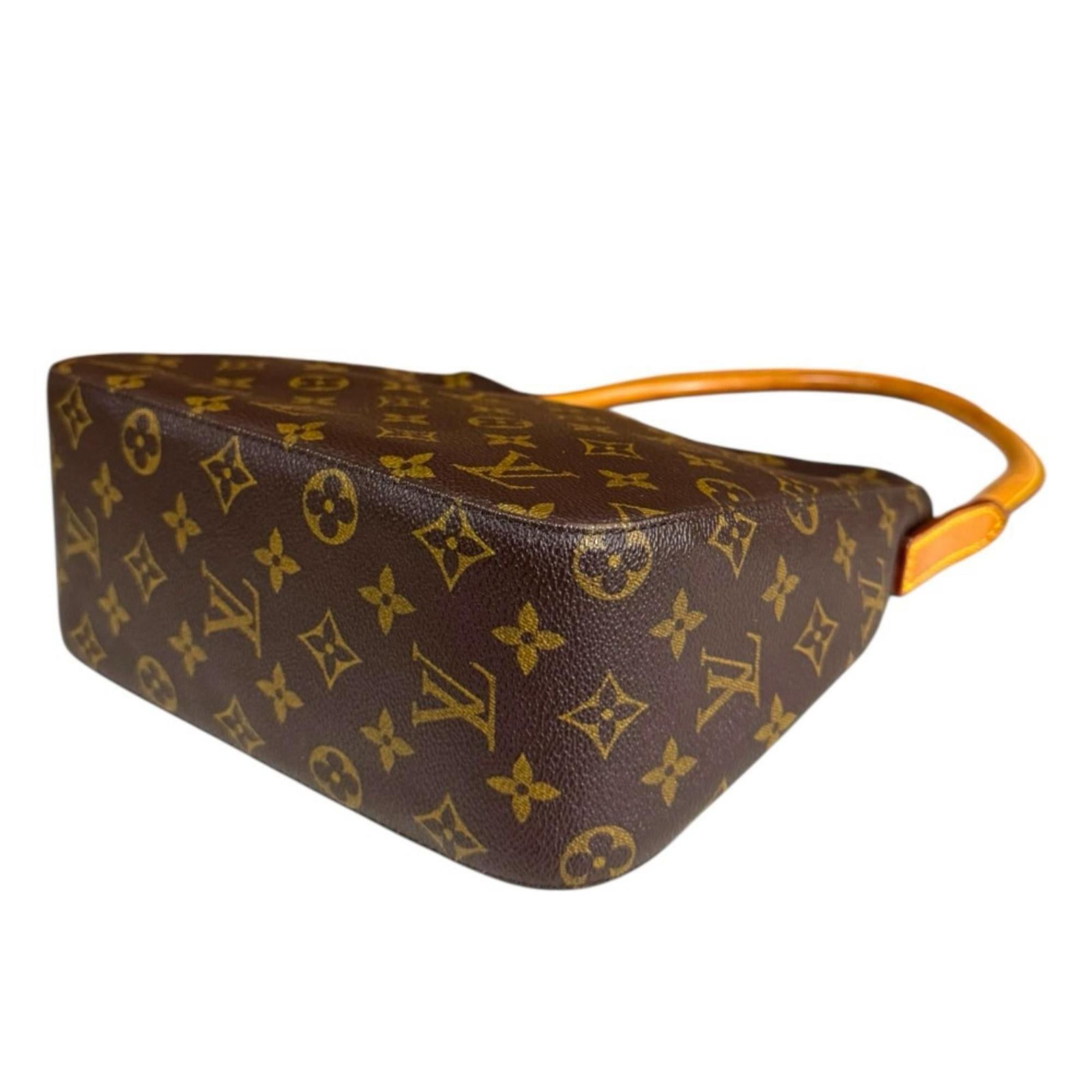 Louis Vuitton Louis Vuitton Looping MM Monogram Shoulder Bag, Canvas M51146, Brown, Women's, LOUIS VUITTON, Used Size ONE SIZE - 6 Thumbnail