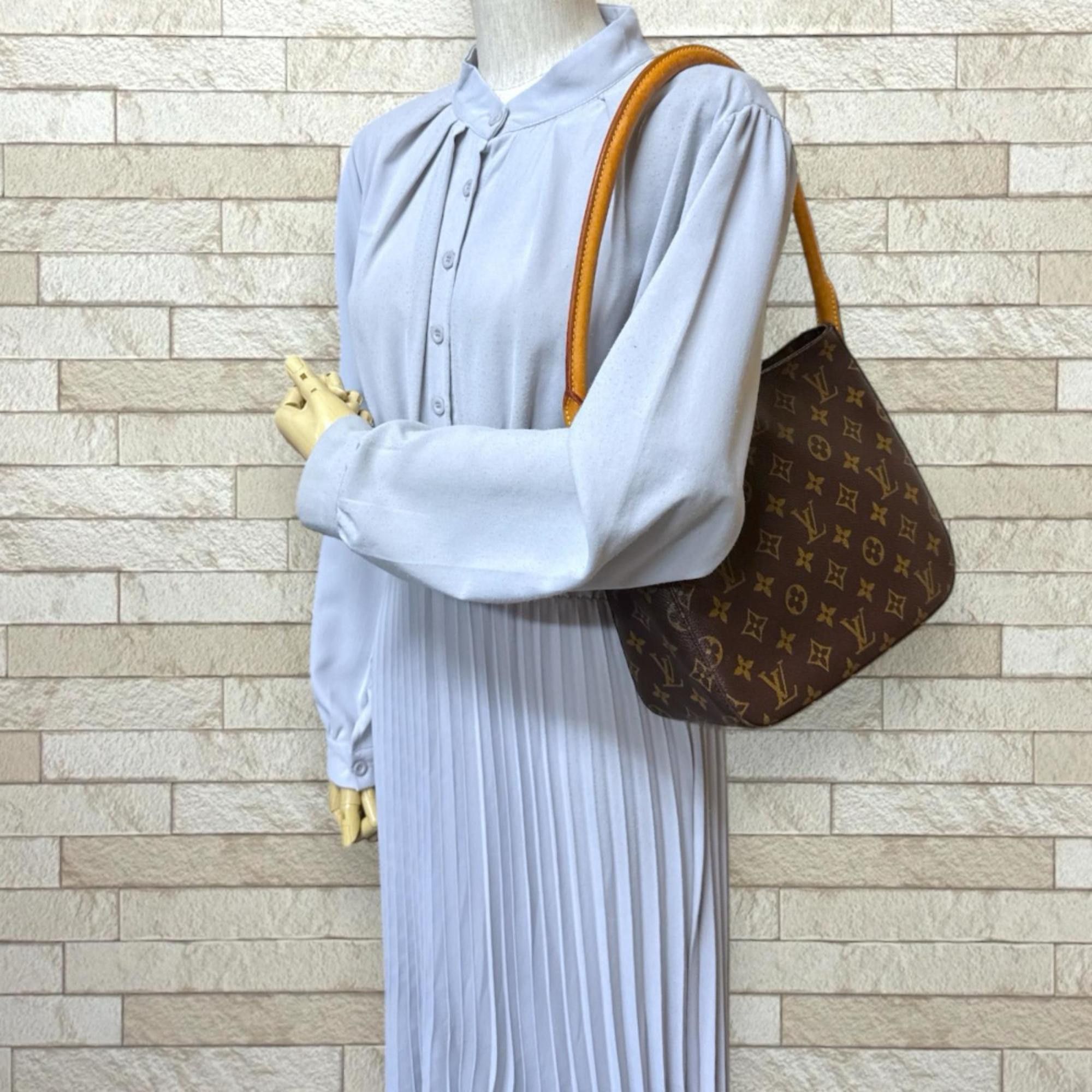 Louis Vuitton Louis Vuitton Looping MM Monogram Shoulder Bag, Canvas M51146, Brown, Women's, LOUIS VUITTON, Used Size ONE SIZE - 2 Thumbnail