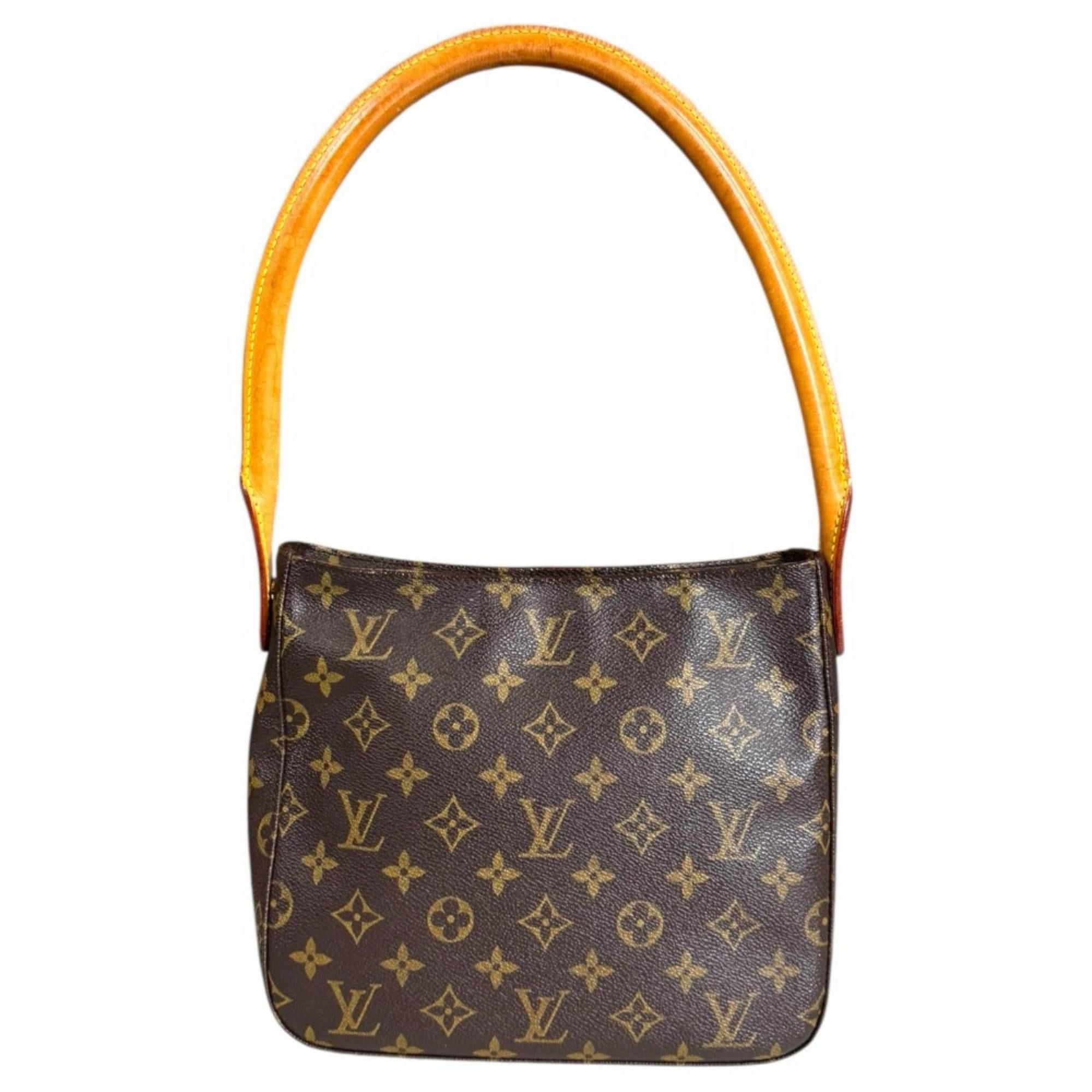 Louis Vuitton Louis Vuitton Looping MM Monogram Shoulder Bag, Canvas M51146, Brown, Women's, LOUIS VUITTON, Used Size ONE SIZE - 3 Thumbnail
