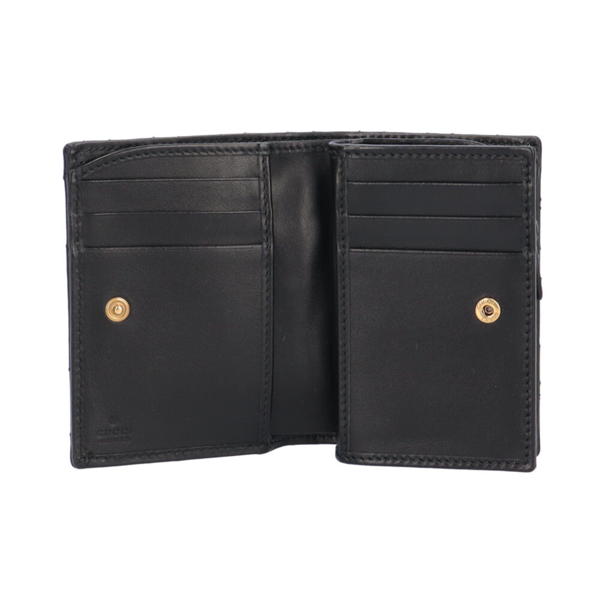 Gucci Gucci GG Marmont Bi-fold Wallet, Leather, 773427, Women's, Pre-owned. Size ONE SIZE - 7 Thumbnail