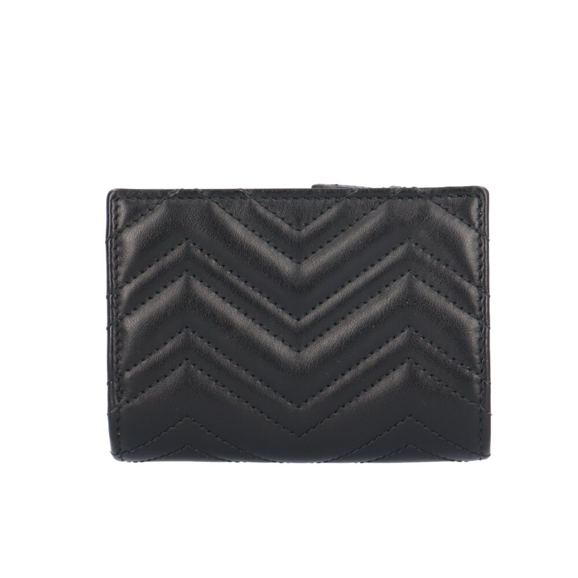 Gucci Gucci GG Marmont Bi-fold Wallet, Leather, 773427, Women's, Pre-owned. Size ONE SIZE - 2 Thumbnail