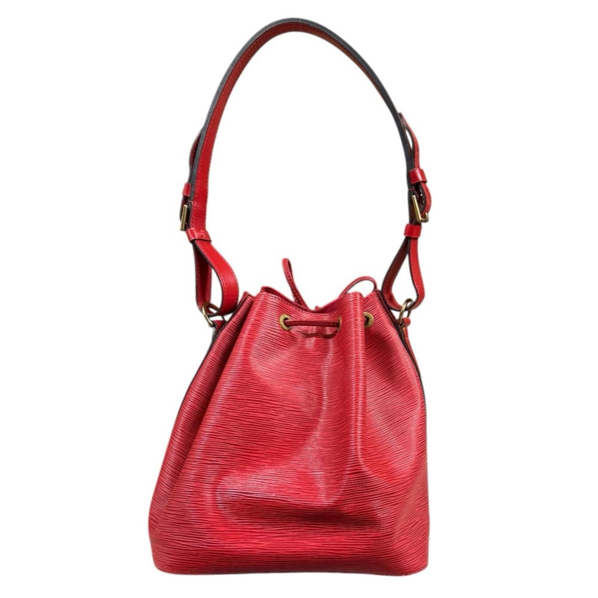 Louis Vuitton Louis Vuitton Petit Noé Epi Shoulder Bag, Leather M44107, Red, Women's, LOUIS VUITTON, Used Size ONE SIZE - 3 Thumbnail