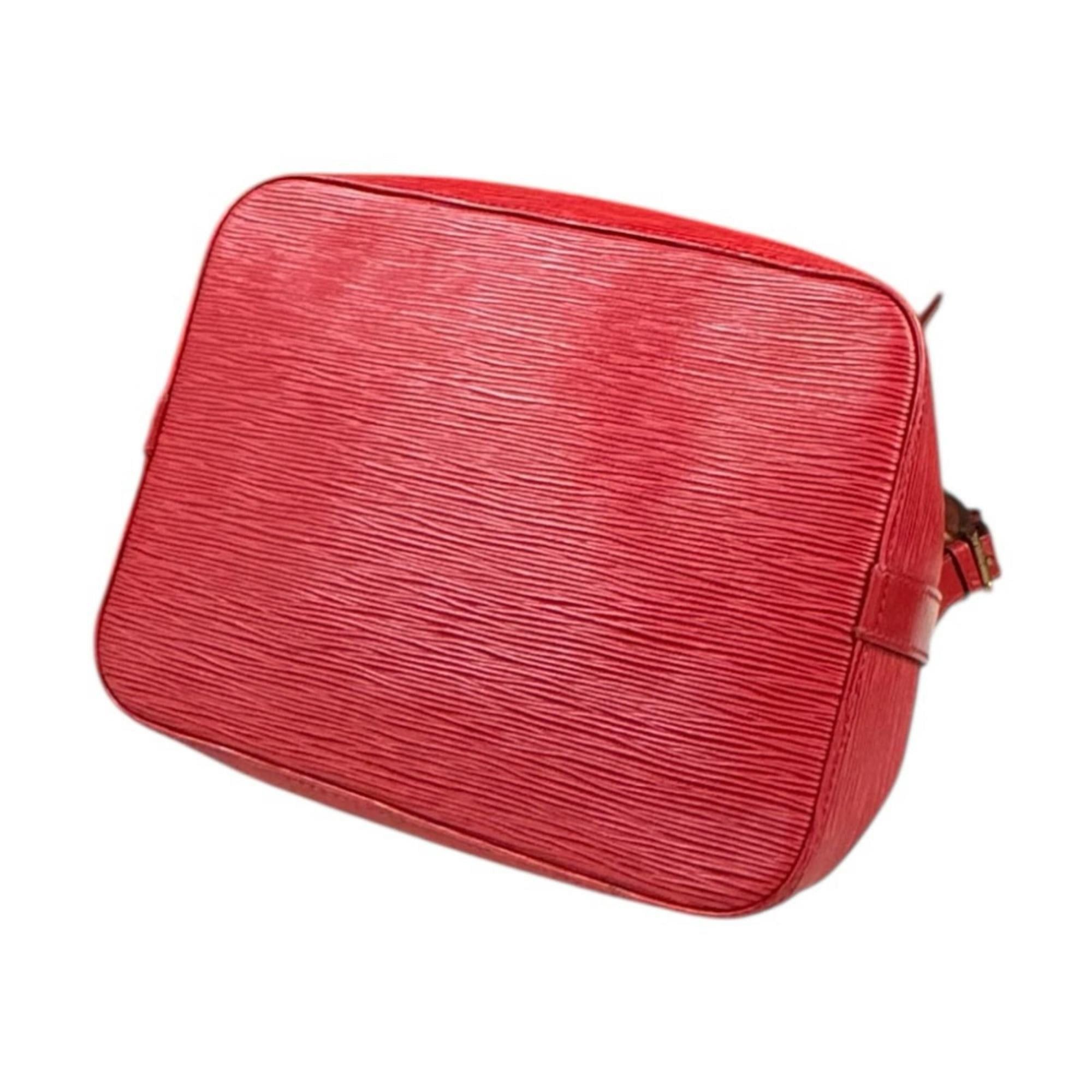 Louis Vuitton Louis Vuitton Petit Noé Epi Shoulder Bag, Leather M44107, Red, Women's, LOUIS VUITTON, Used Size ONE SIZE - 5 Thumbnail