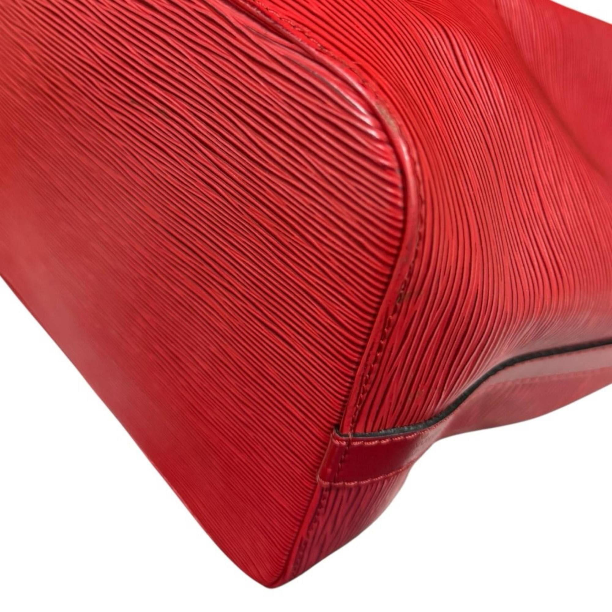 Louis Vuitton Louis Vuitton Petit Noé Epi Shoulder Bag, Leather M44107, Red, Women's, LOUIS VUITTON, Used Size ONE SIZE - 10 Thumbnail