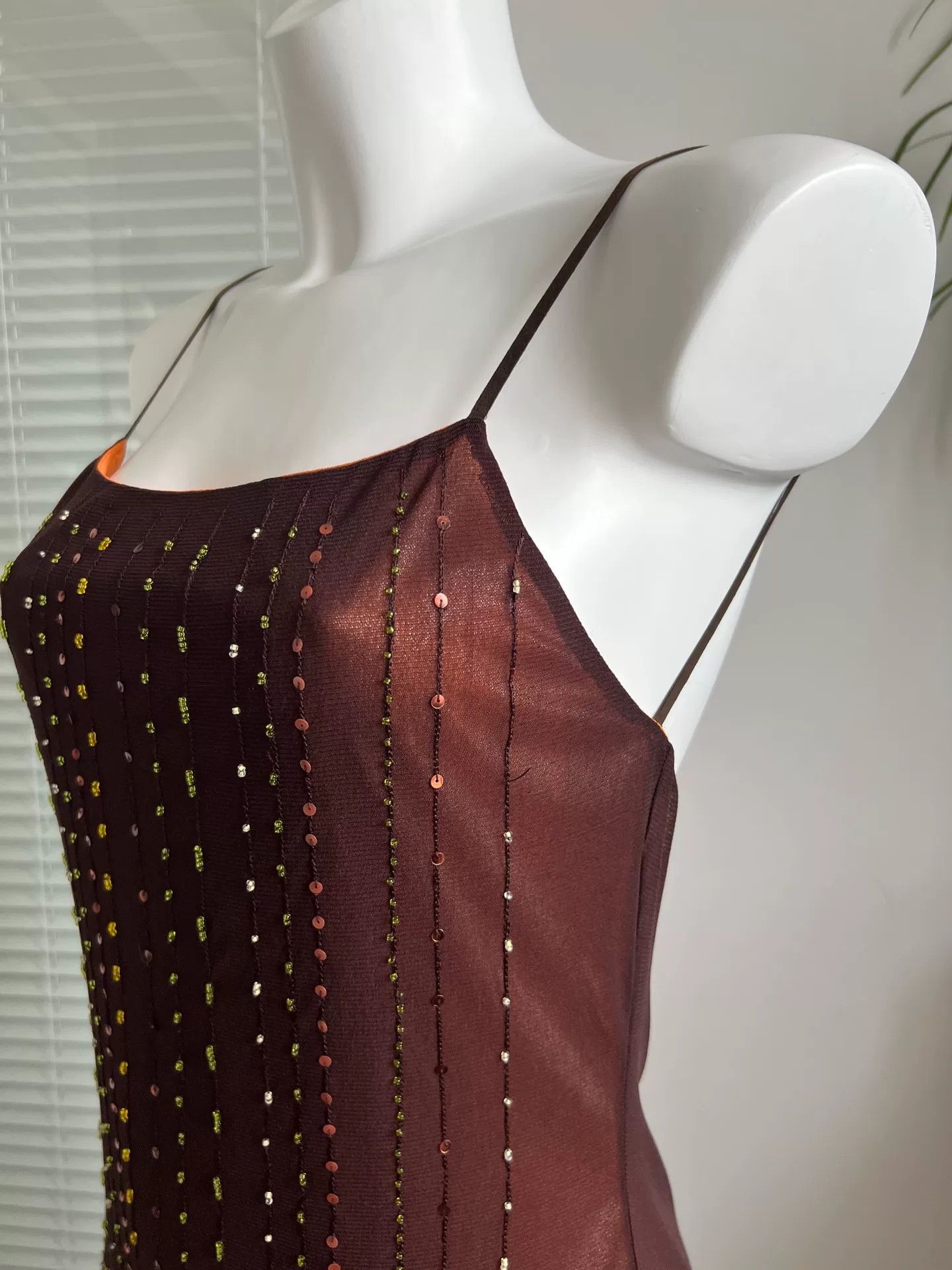 Vivienne Tam VIVIENNE TAM Beaded Backless Dress Size L / US 10 / IT 46 - 8 Thumbnail