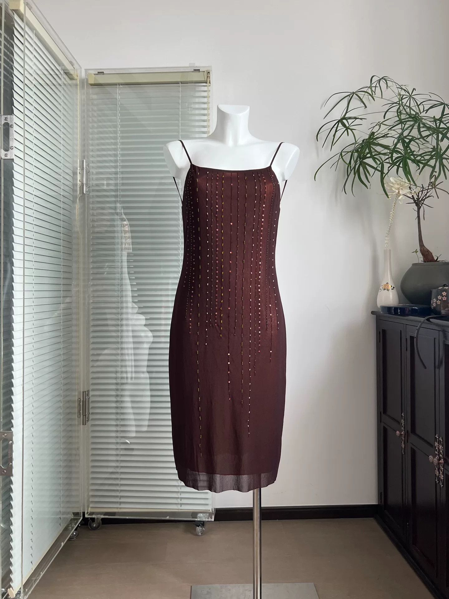 Vivienne Tam VIVIENNE TAM Beaded Backless Dress Size L / US 10 / IT 46 - 3 Thumbnail