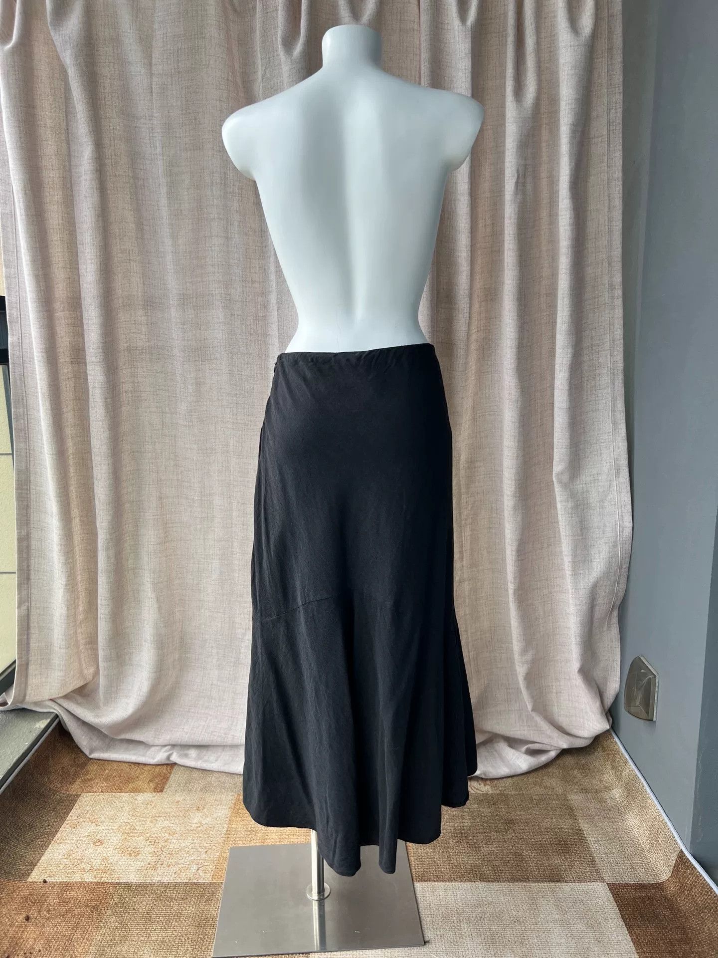 Ralph Lauren RALPH LAUREN Black Wool Fishtail Skirt Size 38" / US 16 / IT 52 - 5 Thumbnail