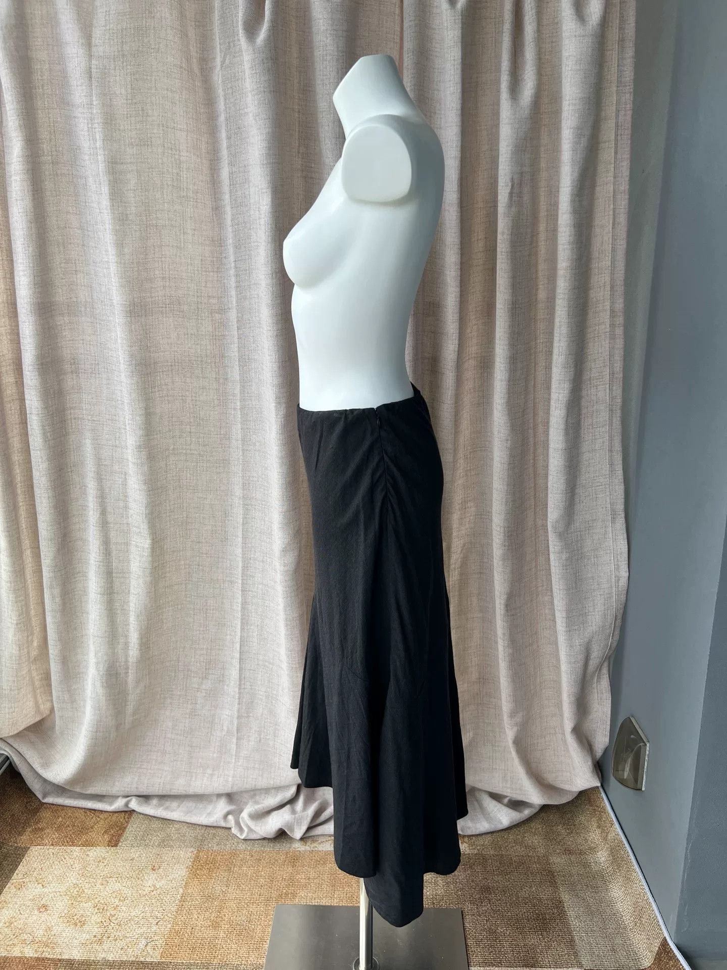 Ralph Lauren RALPH LAUREN Black Wool Fishtail Skirt Size 38" / US 16 / IT 52 - 4 Thumbnail