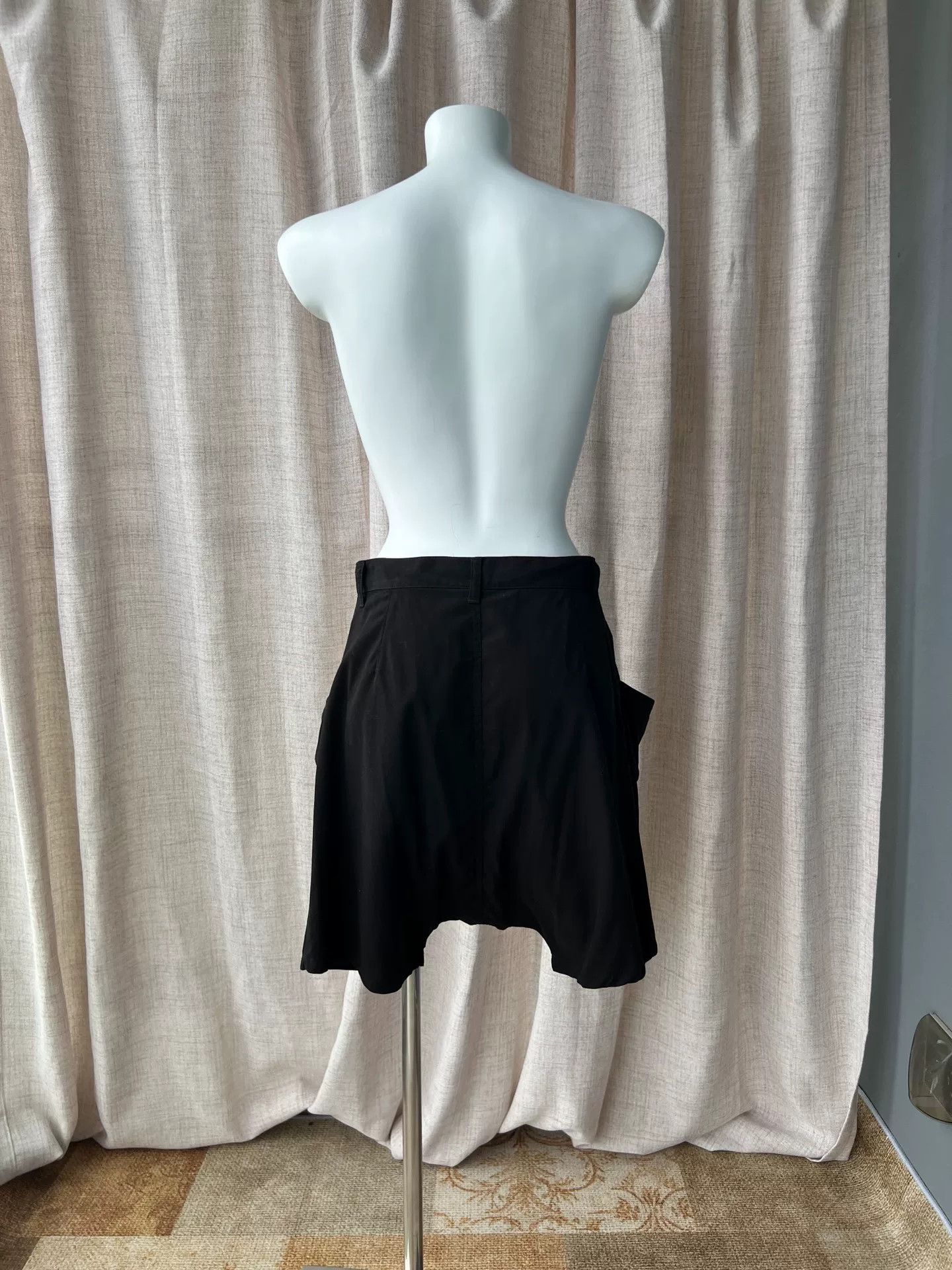 Zucca ZUCCA Japanese Cotton Irregular Black Shorts Size US 30 / EU 46 - 5 Thumbnail