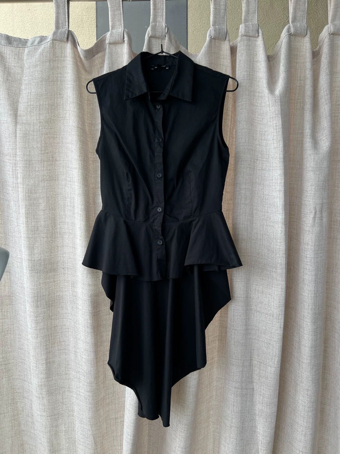 ROSE IN GOOD FAITH Court Style Sleeveless Swallowtail Shirt Size XS / US 0-2 / IT 36-38 - 8 Thumbnail