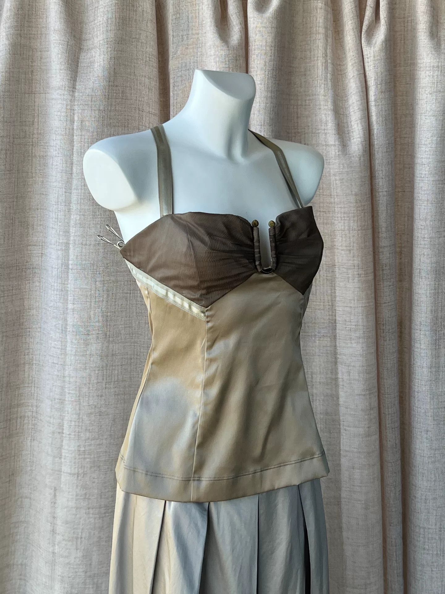 Just Cavalli Just Cavalli Silk Satin Corset Size M / US 6-8 / IT 42-44 - 4 Thumbnail