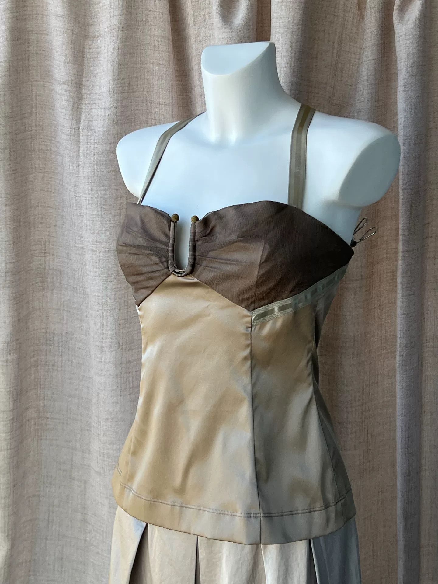 Just Cavalli Just Cavalli Silk Satin Corset Size M / US 6-8 / IT 42-44 - 3 Thumbnail