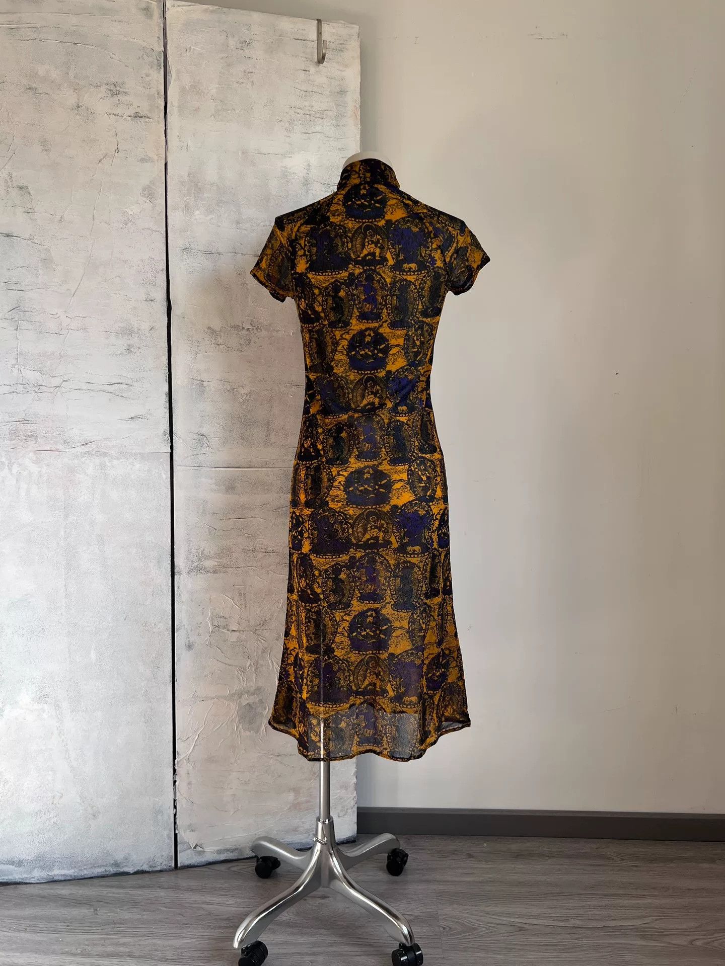 Vivienne Tam Vivienne Tam 1998 Runway Buddha Print Qipao Size S / US 4 / IT 40 - 3 Thumbnail