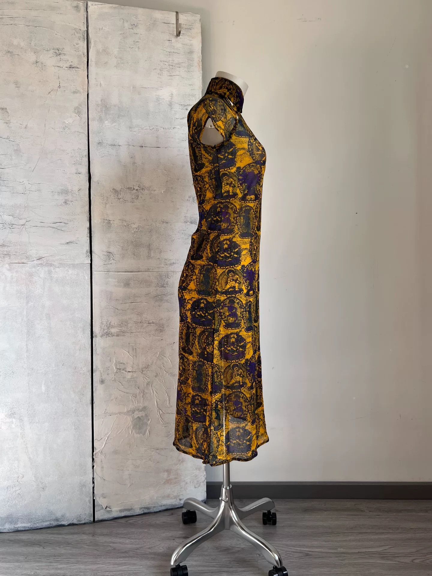 Vivienne Tam Vivienne Tam 1998 Runway Buddha Print Qipao Size S / US 4 / IT 40 - 2 Thumbnail