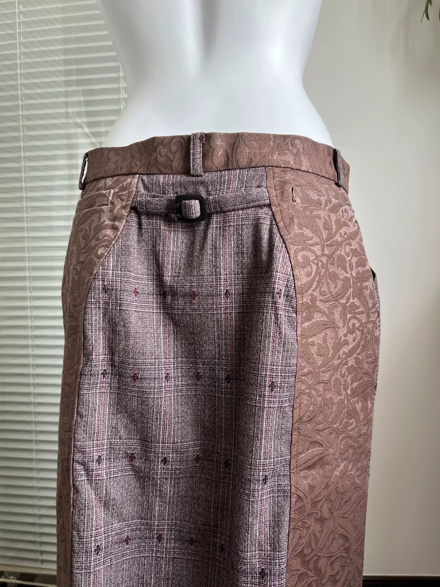 Kenzo KENZO Paneled Straight Midi Skirt Size 42" / US 20 - 6 Thumbnail