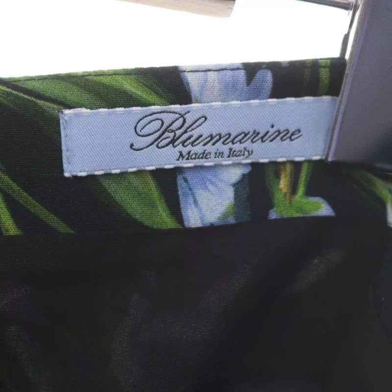 Blumarine Blumarine Blue Floral Pencil Skirt Size 42" / US 20 - 9 Thumbnail
