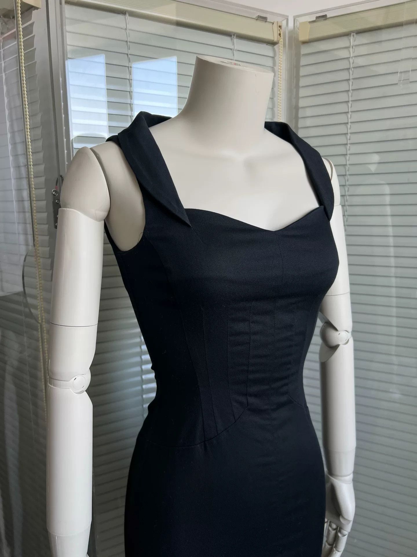 Dolce & Gabbana D&G Vintage Lapel Bodycon Dress Size XS / US 0-2 / IT 36-38 - 5 Thumbnail