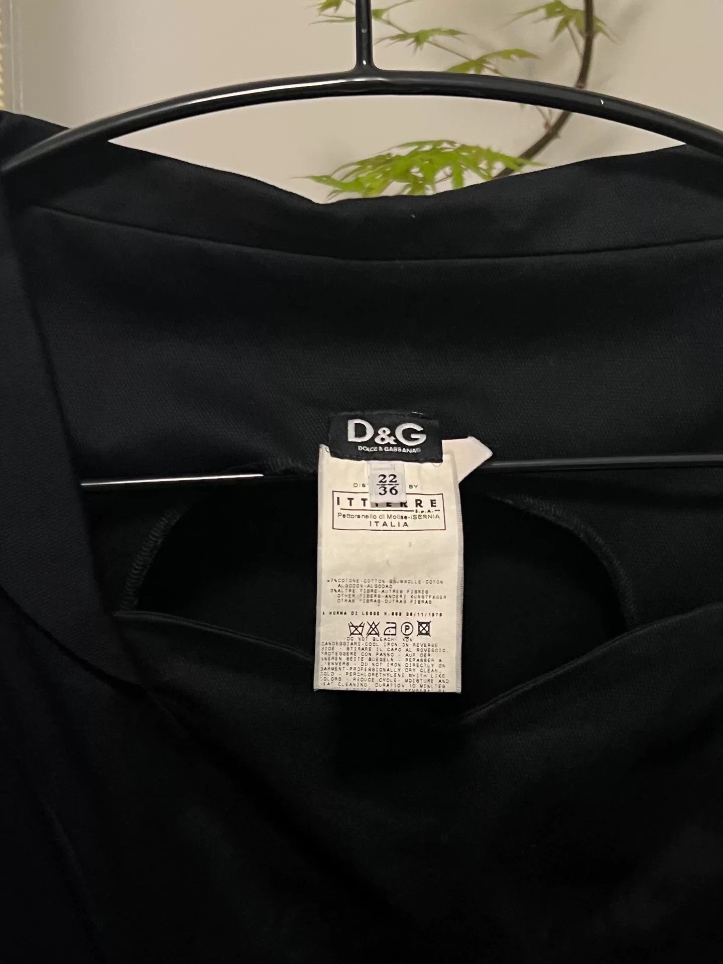 Dolce & Gabbana D&G Vintage Lapel Bodycon Dress Size XS / US 0-2 / IT 36-38 - 7 Thumbnail