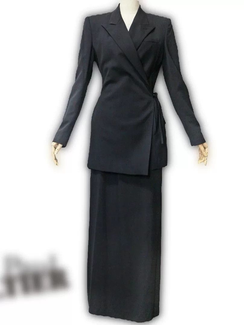 Jean Paul Gaultier Jean Paul Gaultier Black Suit Dress Set Size 40" / US 18 - 8 Thumbnail
