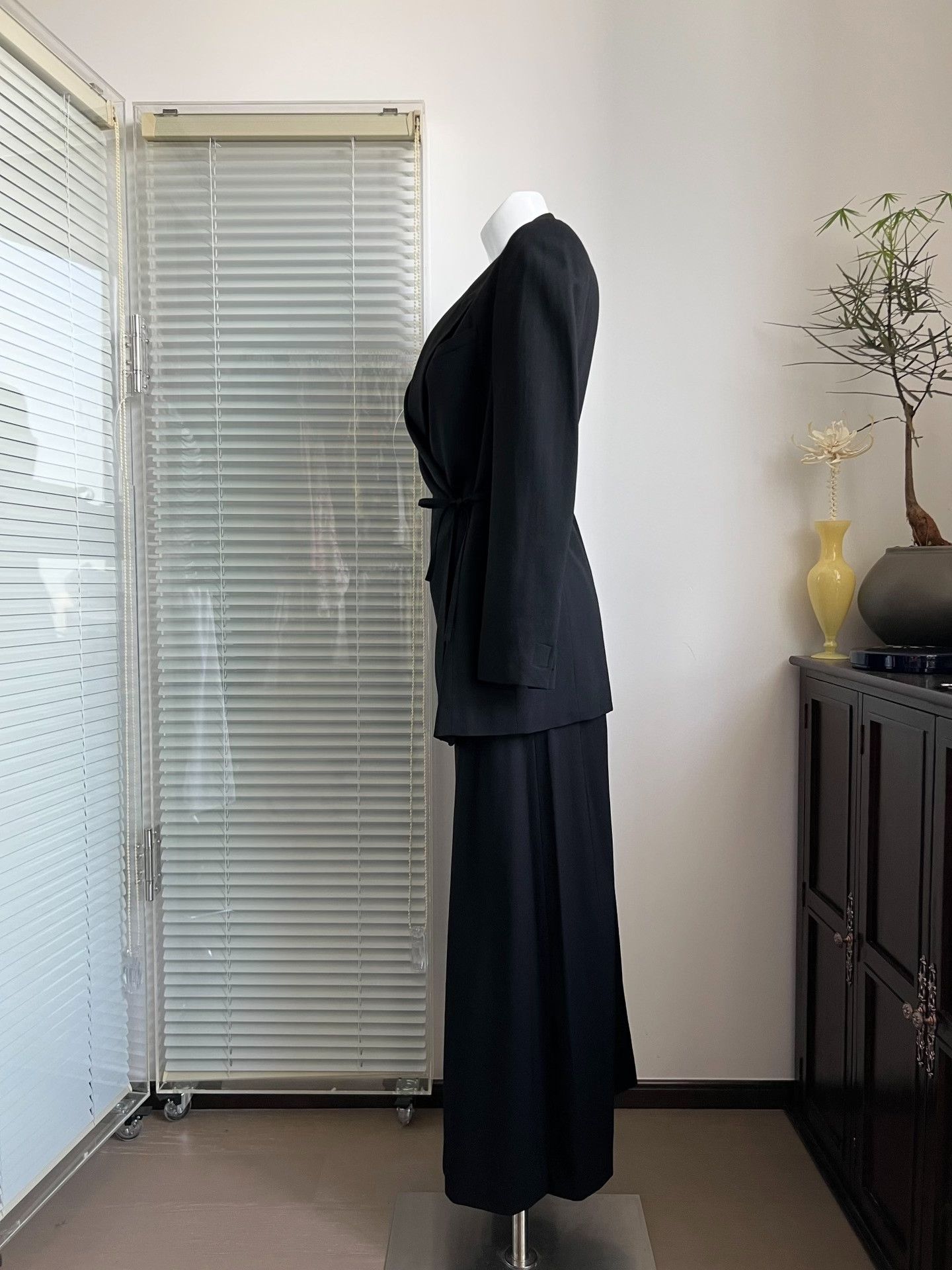 Jean Paul Gaultier Jean Paul Gaultier Black Suit Dress Set Size 40" / US 18 - 4 Thumbnail