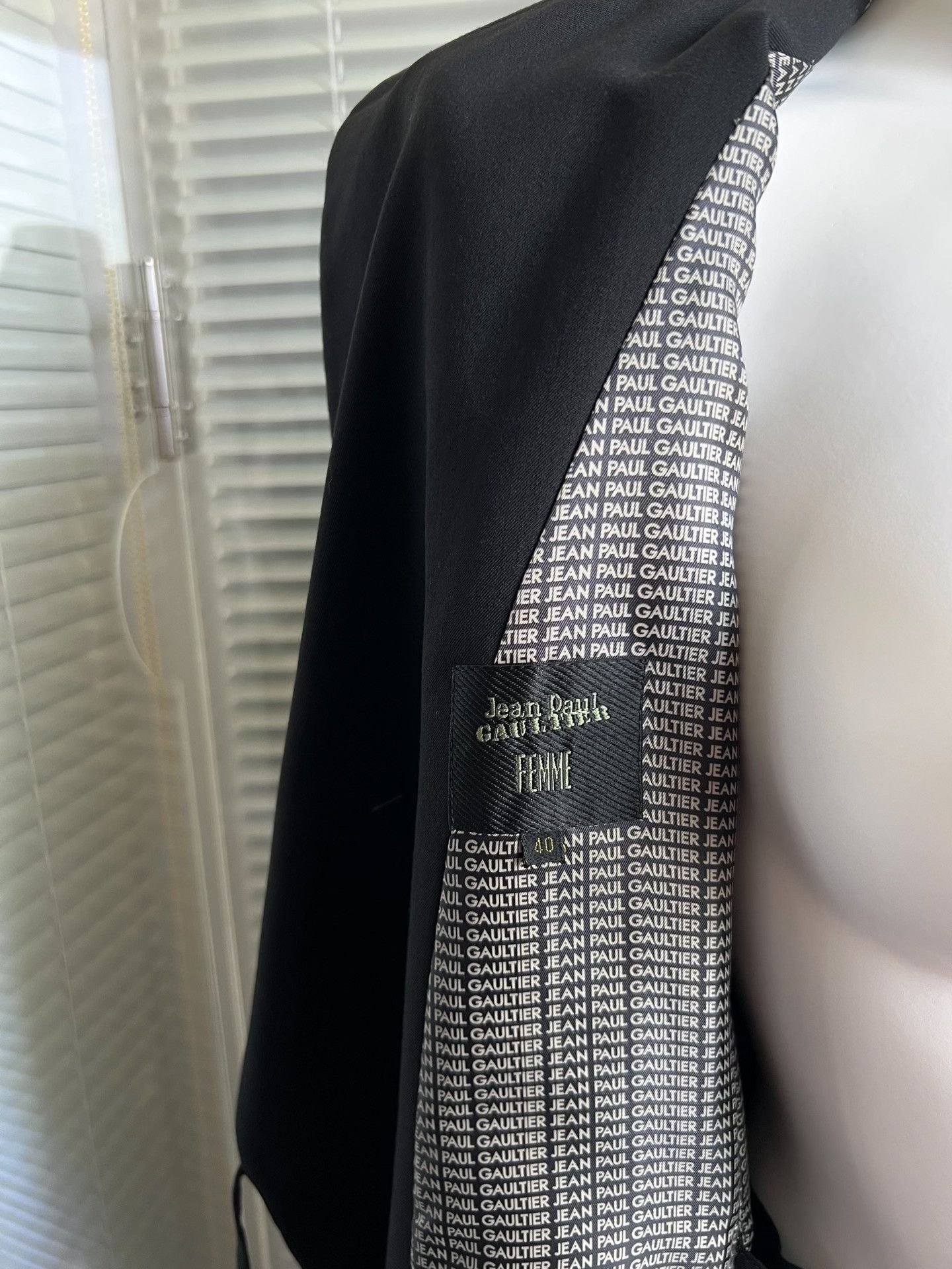 Jean Paul Gaultier Jean Paul Gaultier Black Suit Dress Set Size 40" / US 18 - 6 Thumbnail
