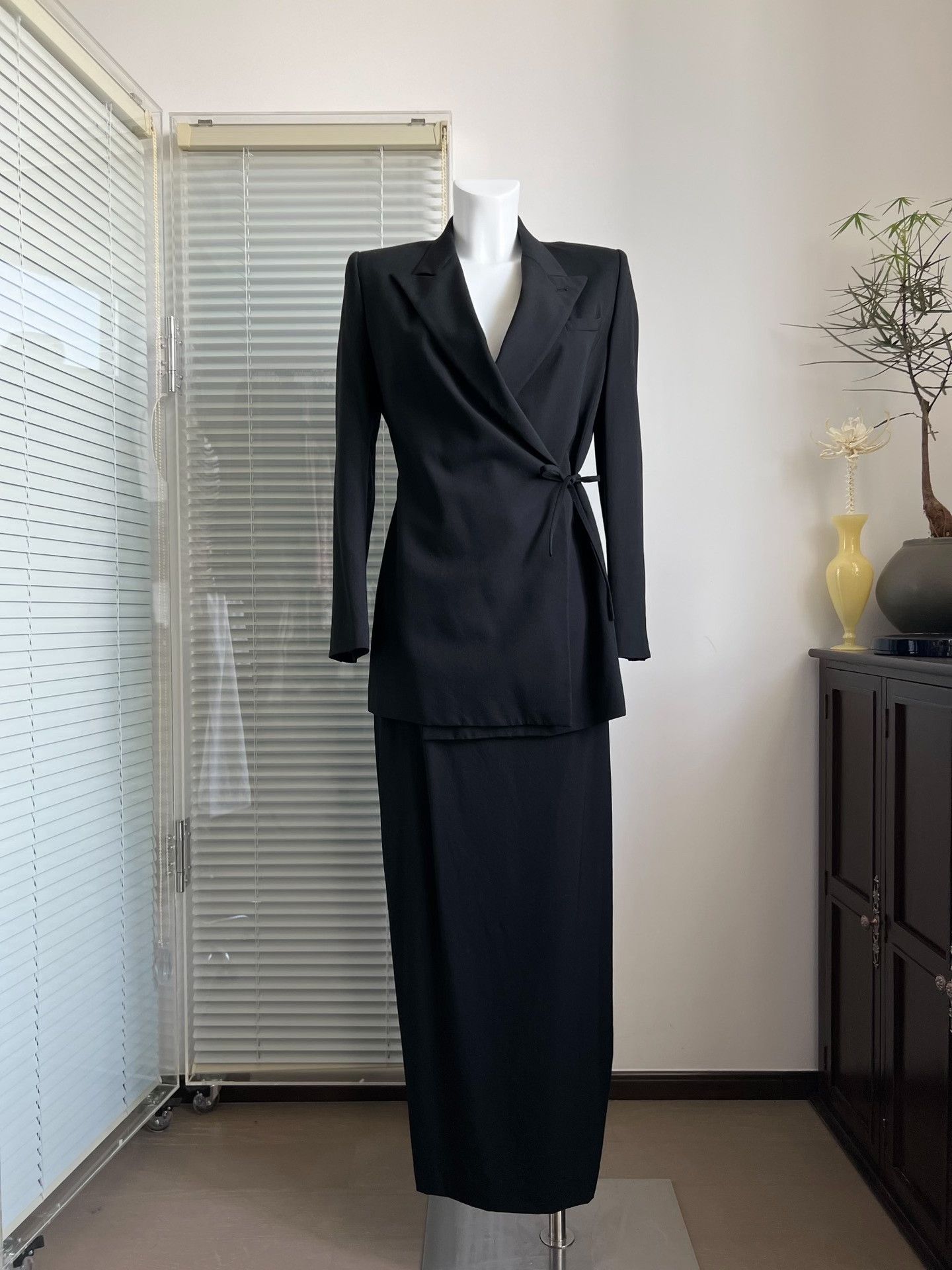 Jean Paul Gaultier Jean Paul Gaultier Black Suit Dress Set Size 40" / US 18 - 3 Thumbnail