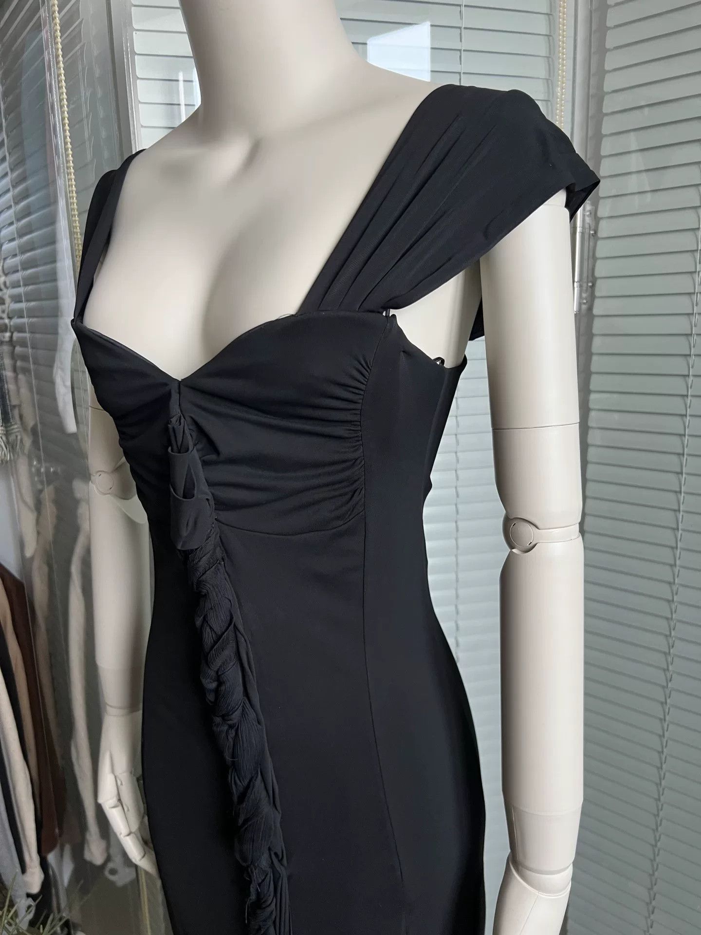 Isabel Benenato Isabel de Pedro Vintage Woven Slip Dress Size M / US 6-8 / IT 42-44 - 6 Thumbnail