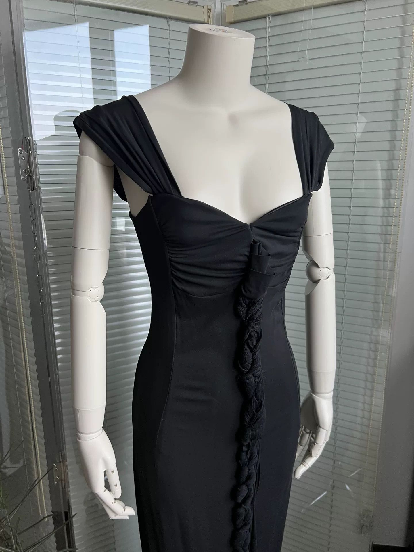 Isabel Benenato Isabel de Pedro Vintage Woven Slip Dress Size M / US 6-8 / IT 42-44 - 3 Thumbnail
