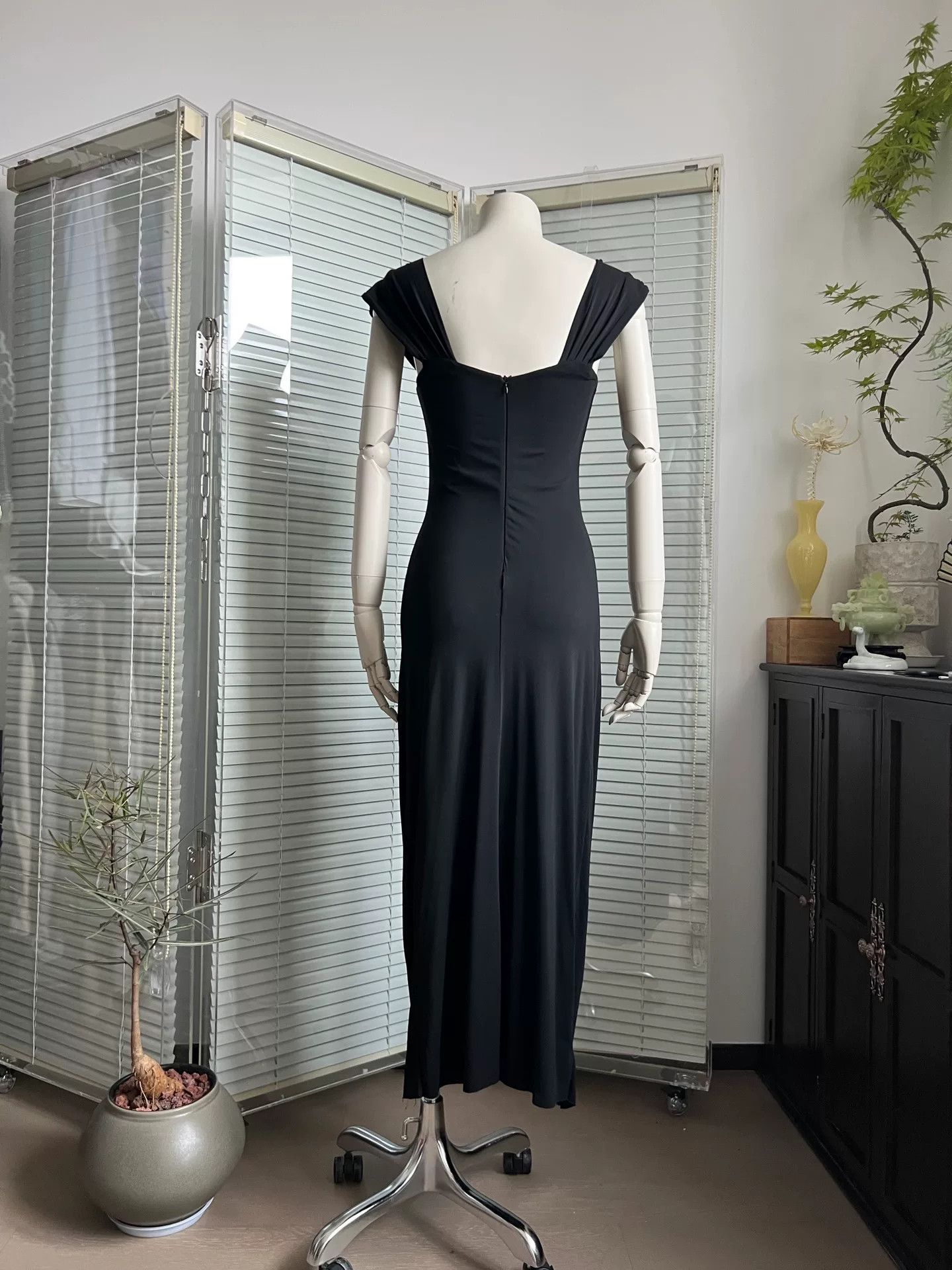 Isabel Benenato Isabel de Pedro Vintage Woven Slip Dress Size M / US 6-8 / IT 42-44 - 5 Thumbnail