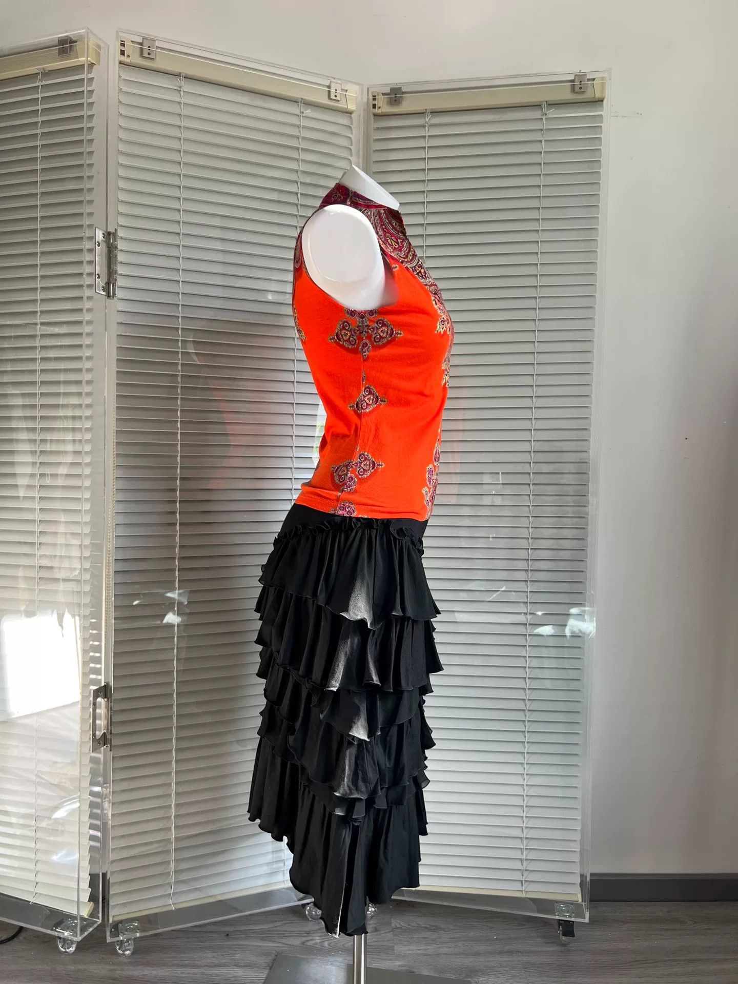 Kenzo KENZO Ethnic Orange Sleeveless Vest Size S / US 4 / IT 40 - 3 Thumbnail
