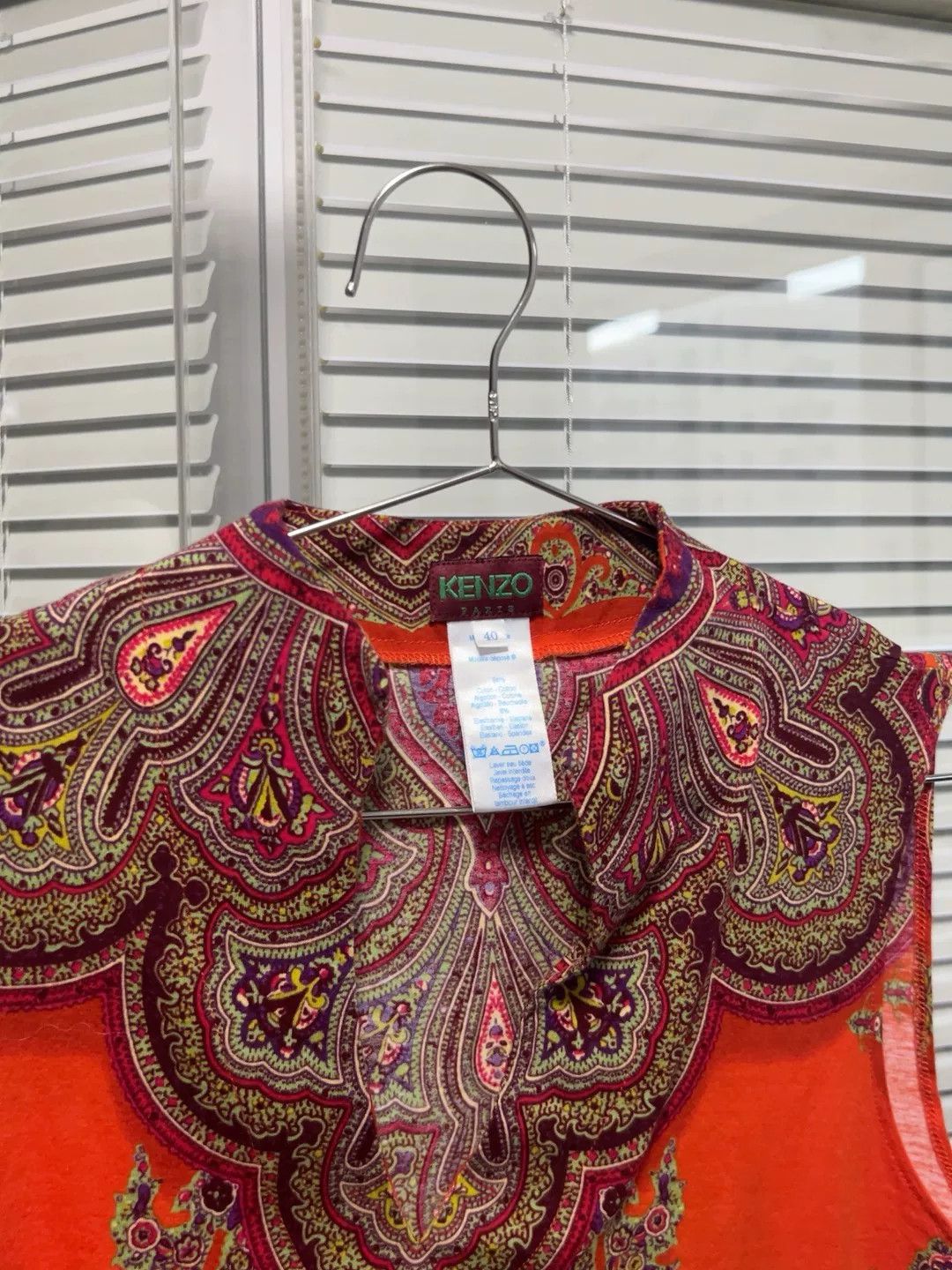 Kenzo KENZO Ethnic Orange Sleeveless Vest Size S / US 4 / IT 40 - 6 Thumbnail