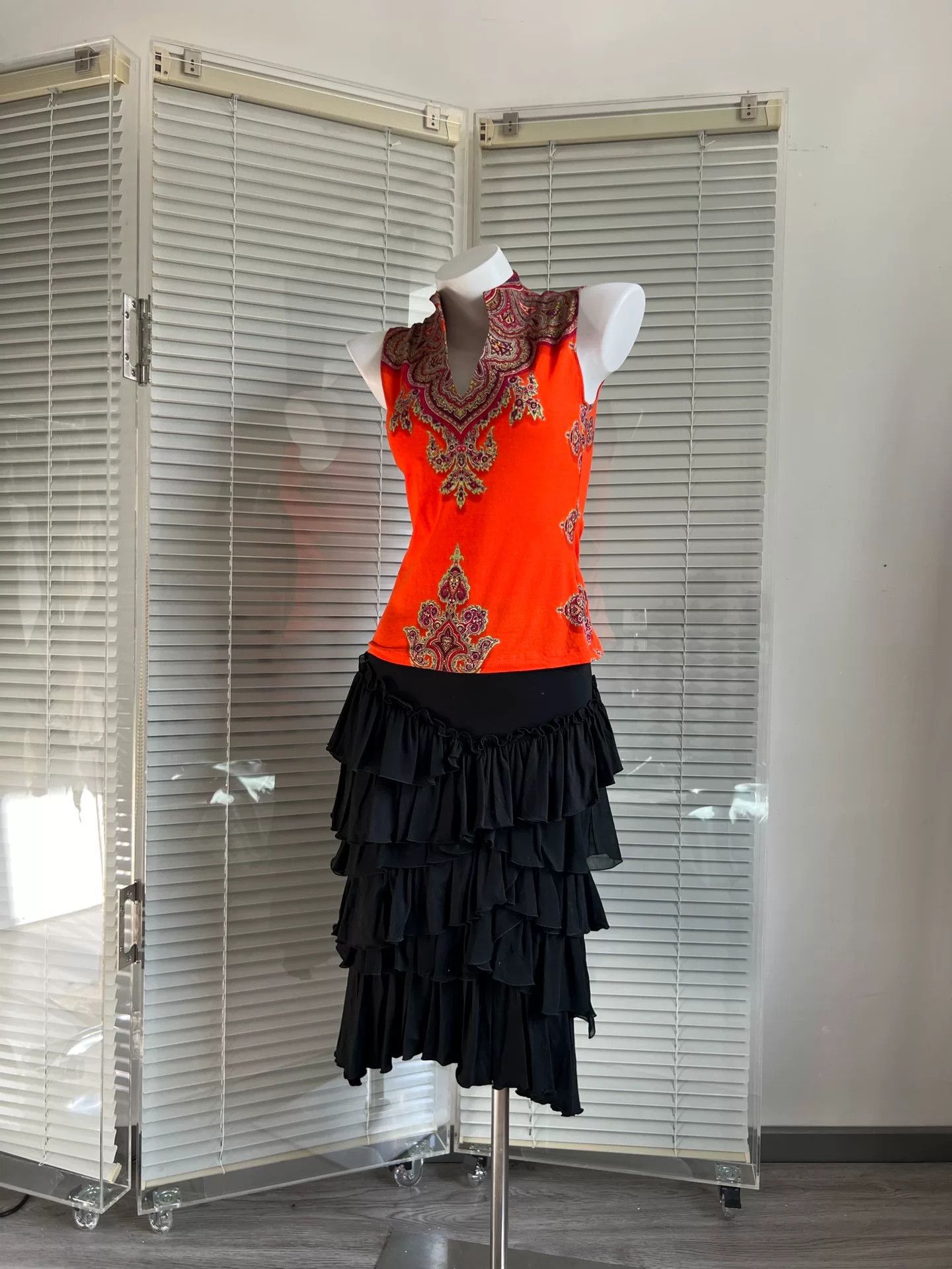 Kenzo KENZO Ethnic Orange Sleeveless Vest Size S / US 4 / IT 40 - 2 Thumbnail