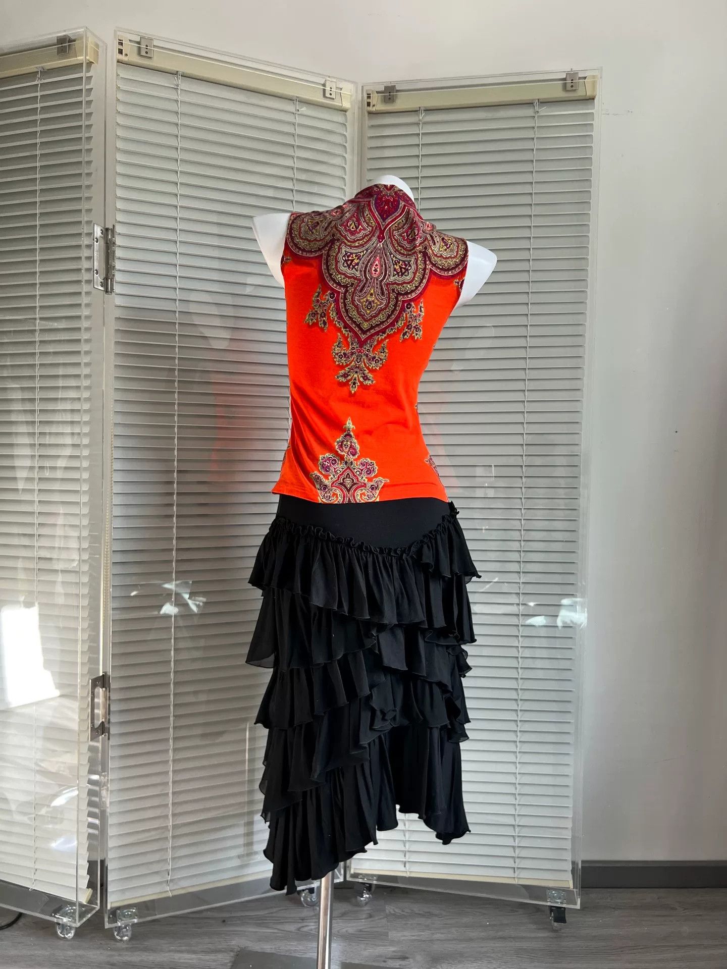 Kenzo KENZO Ethnic Orange Sleeveless Vest Size S / US 4 / IT 40 - 4 Thumbnail