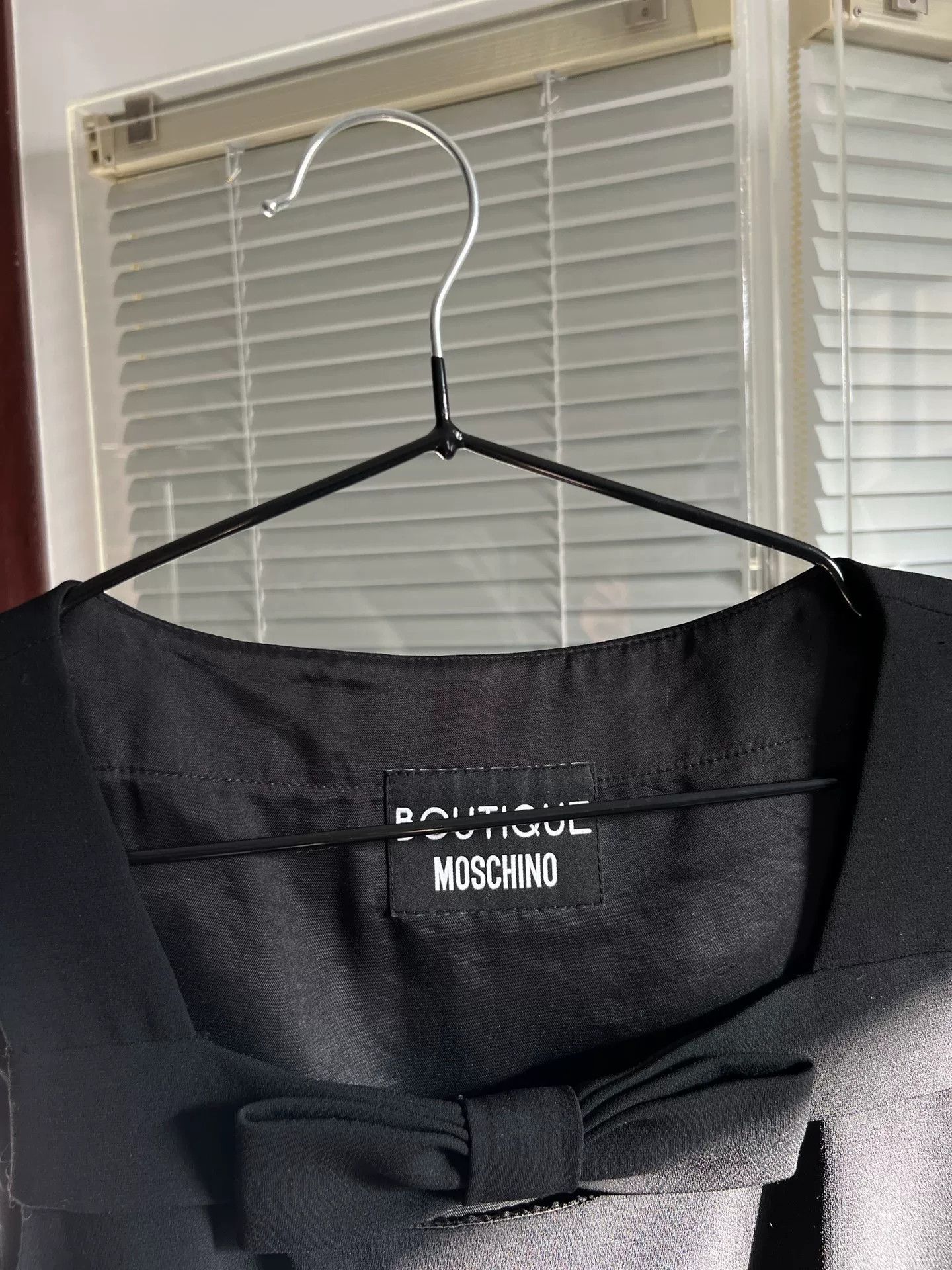 Boutique Moschino MOSCHINO Bow Vest Little Black Dress Size S / US 4 / IT 40 - 6 Thumbnail