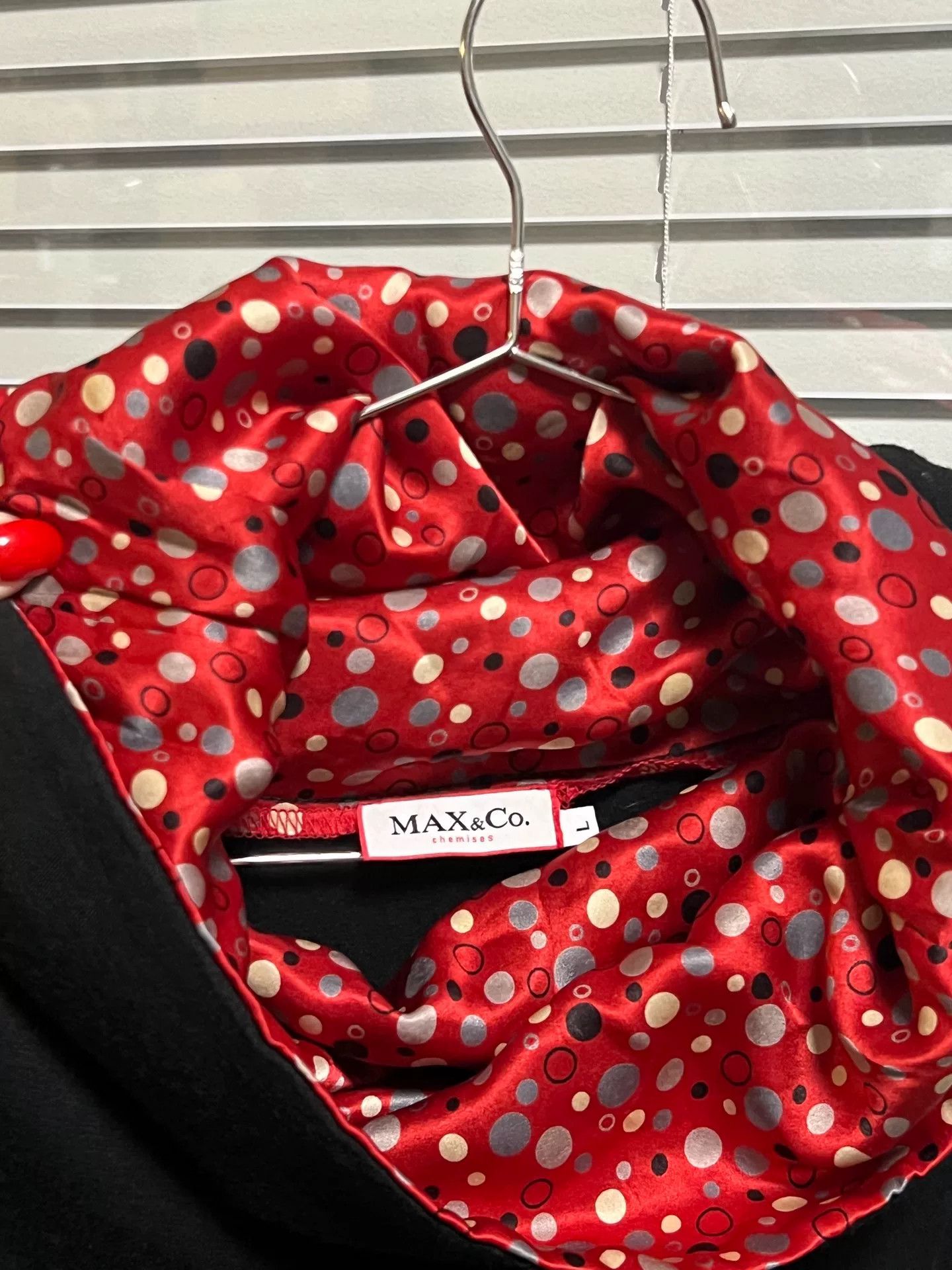 MAX&Co. MAX&Co High Neck Sleeveless Polka Dot Top Size L / US 10 / IT 46 - 7 Thumbnail