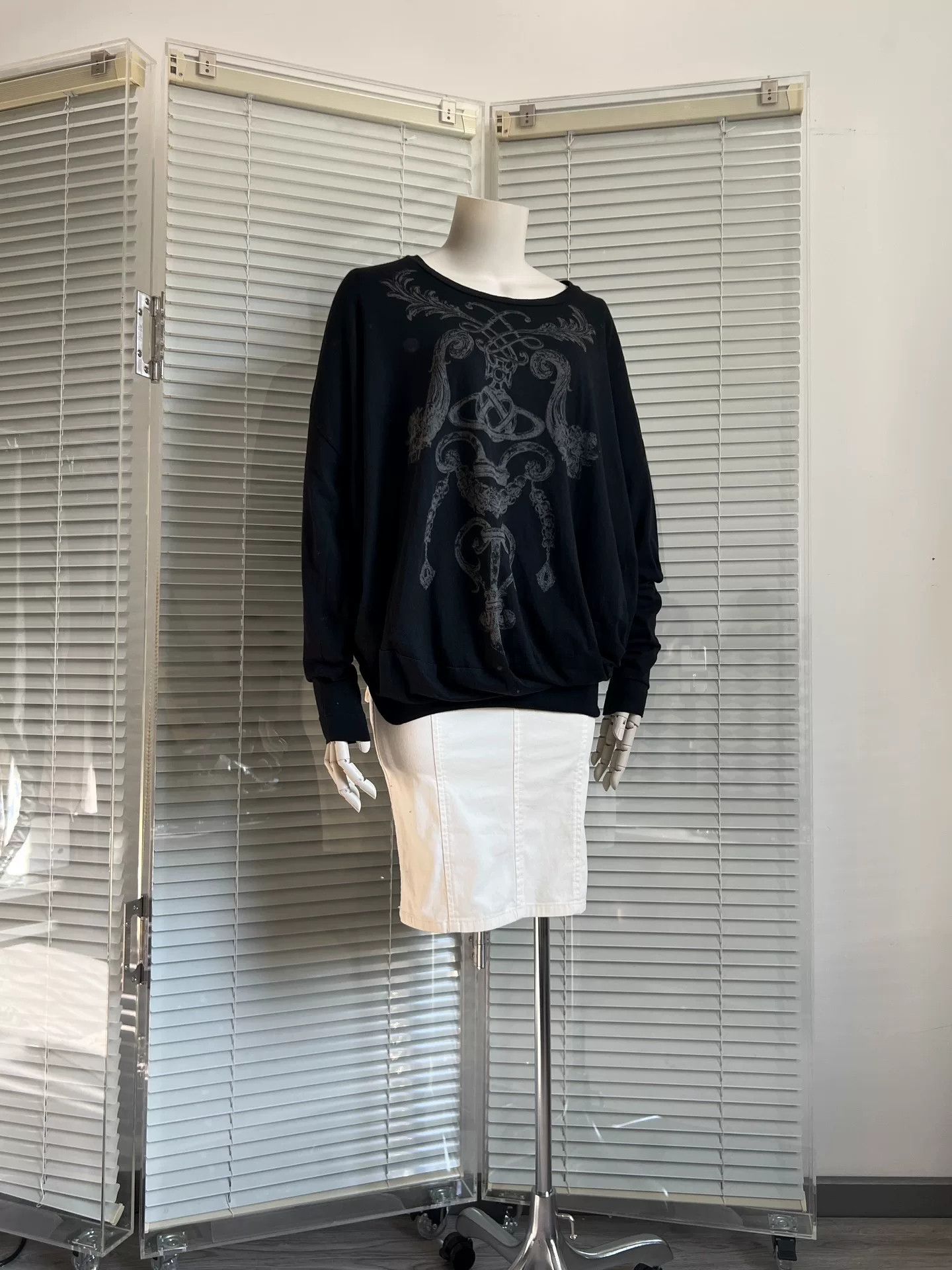 Vivienne Westwood Vivienne Westwood Printed Long-Sleeve Top Size M / US 6-8 / IT 42-44 - 3 Thumbnail