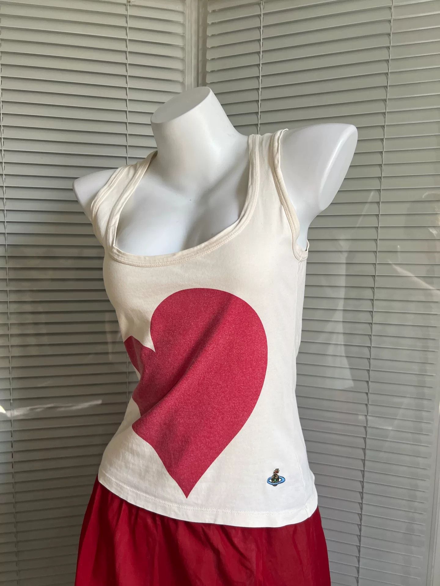 Vivienne Westwood Vivienne Westwood Red Label Heart Cotton Camisole Size S / US 4 / IT 40 - 3 Thumbnail