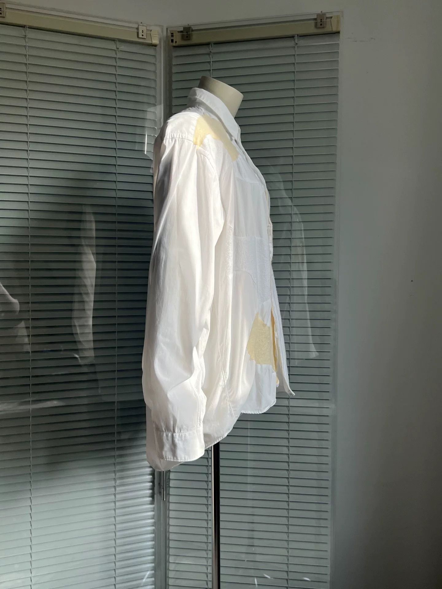 Comme des Garcons COMME des GARCONS Felt Panel Pleated Shirt Size US M / EU 48-50 / 2 - 4 Thumbnail