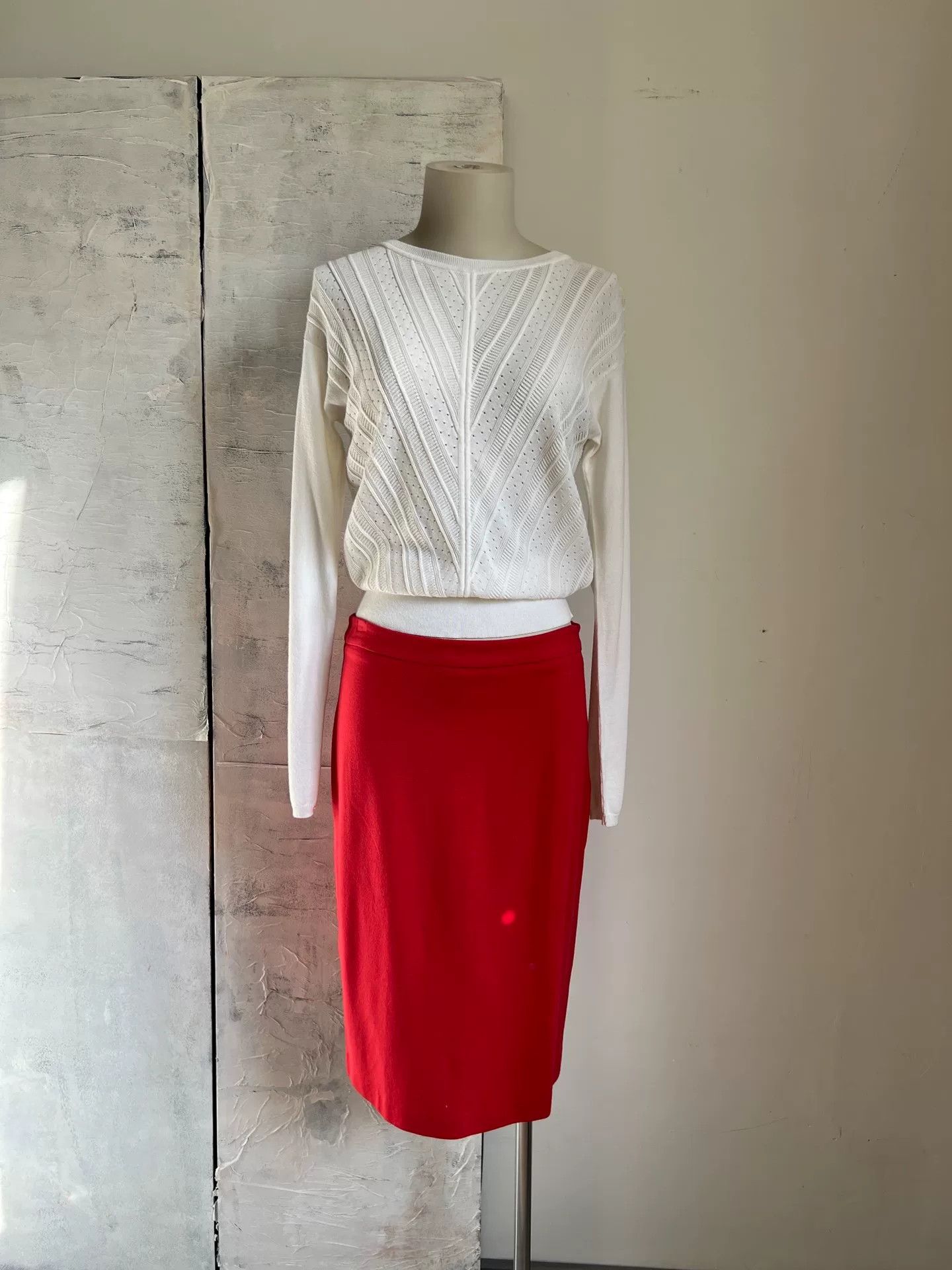 Love Moschino Love Moschino Red Skirt Size 40" / US 18 - 2 Thumbnail