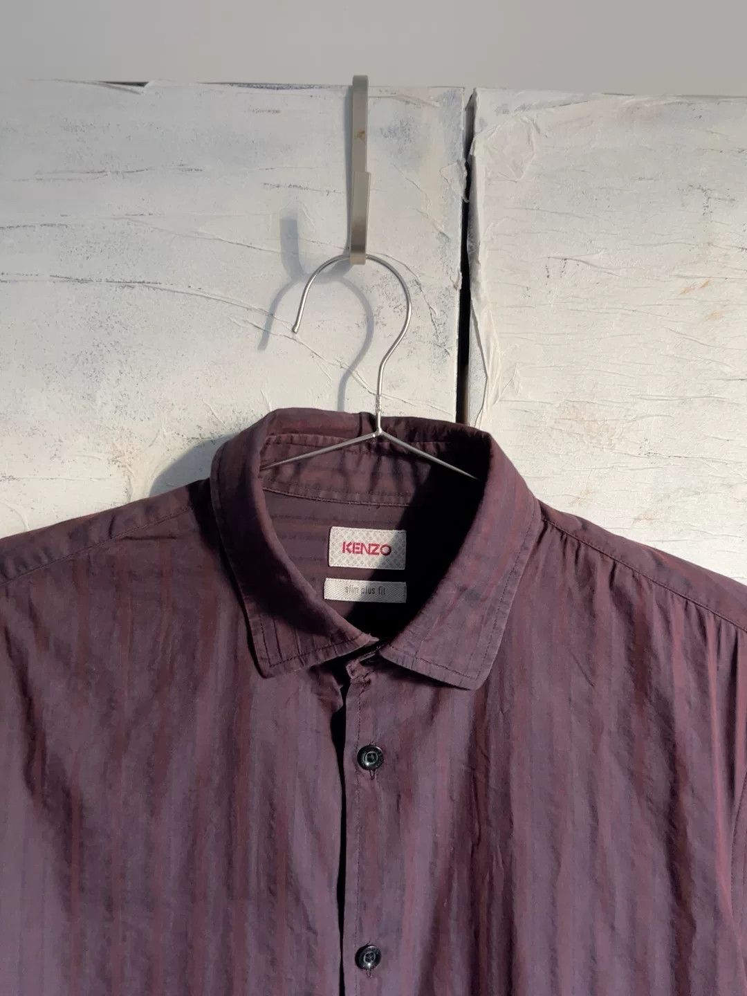 Kenzo KENZO Purple Striped Men's Shirt Size US M / EU 48-50 / 2 - 9 Thumbnail
