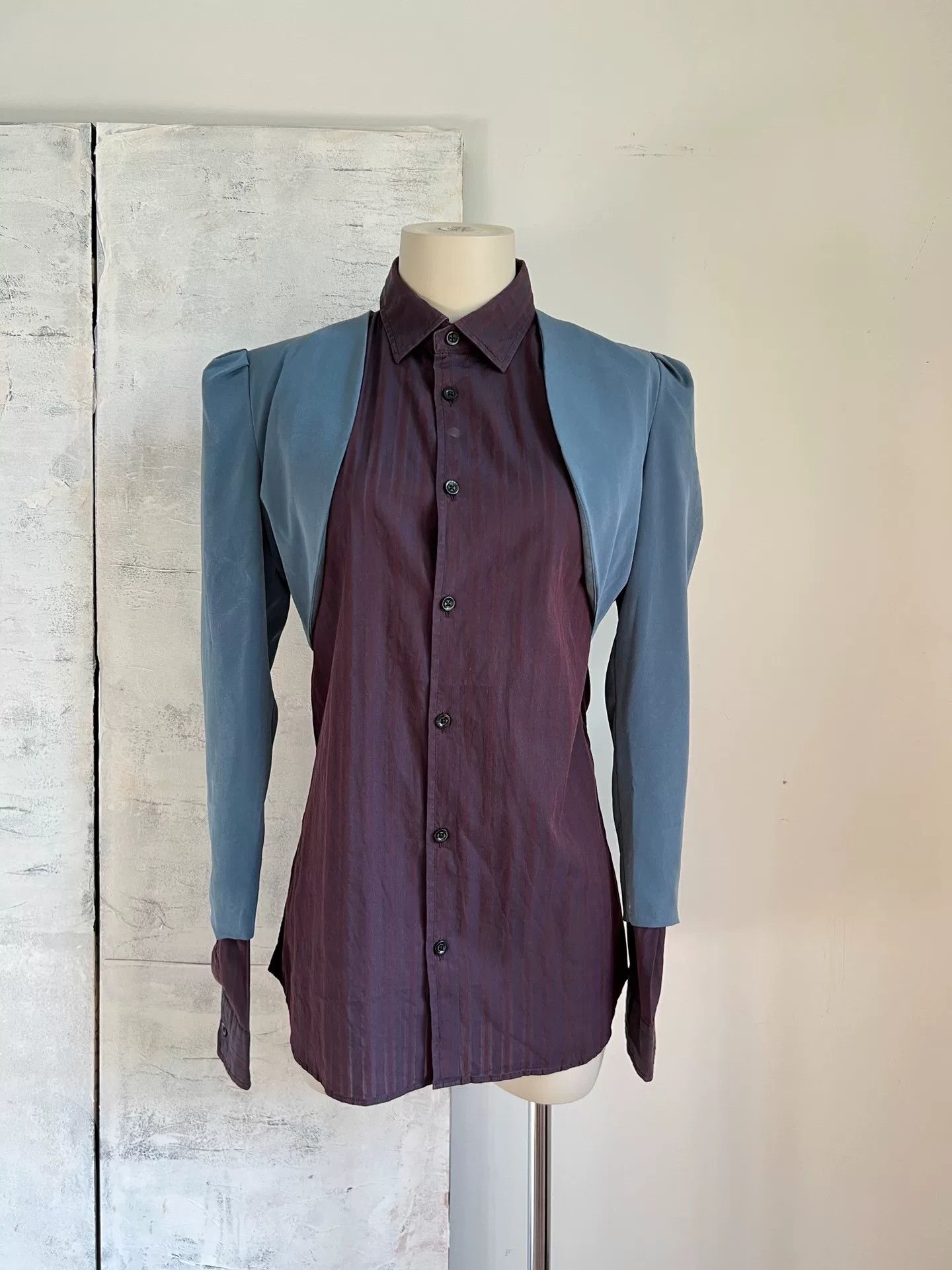 Kenzo KENZO Purple Striped Men's Shirt Size US M / EU 48-50 / 2 - 7 Thumbnail