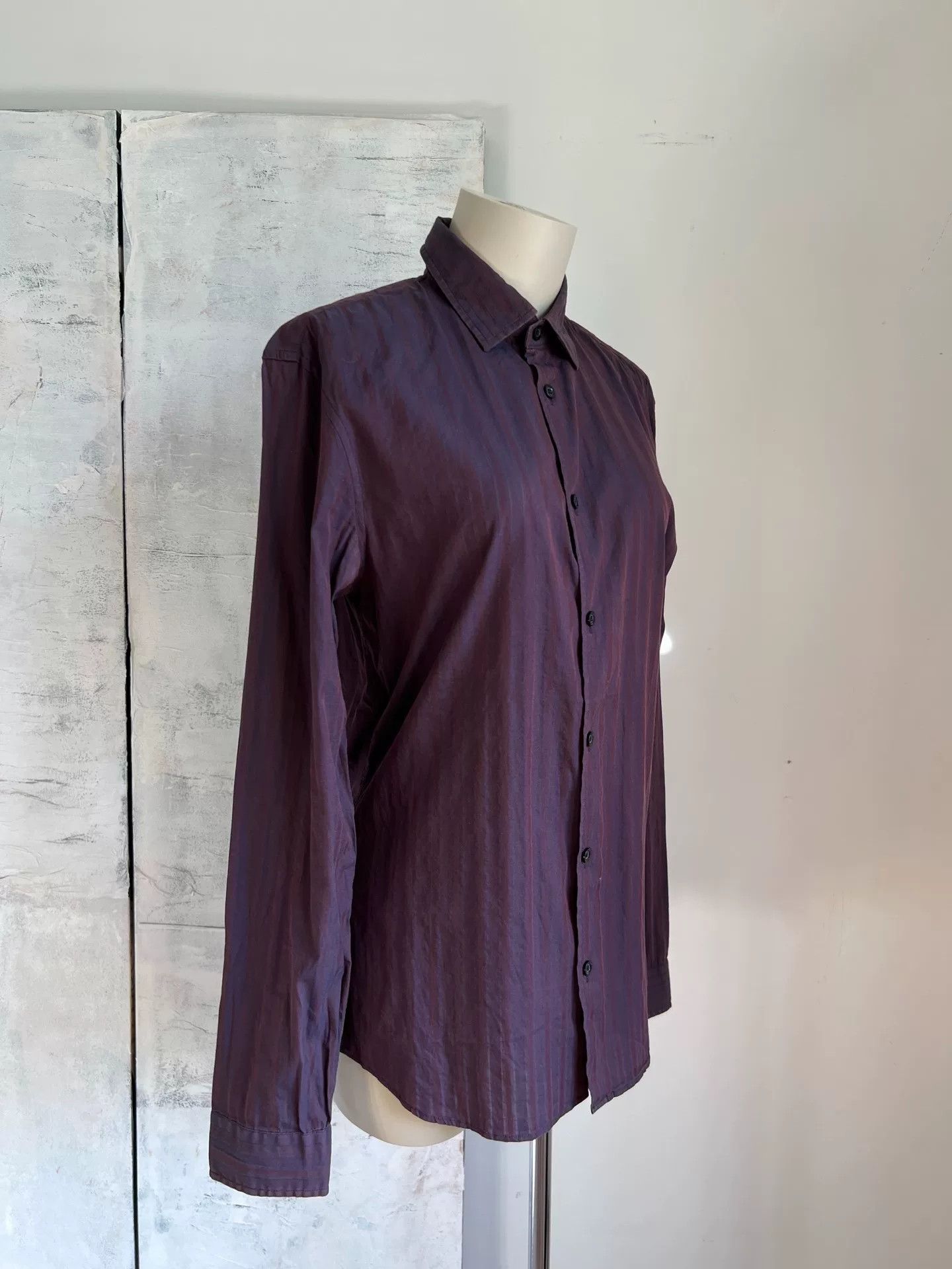 Kenzo KENZO Purple Striped Men's Shirt Size US M / EU 48-50 / 2 - 3 Thumbnail