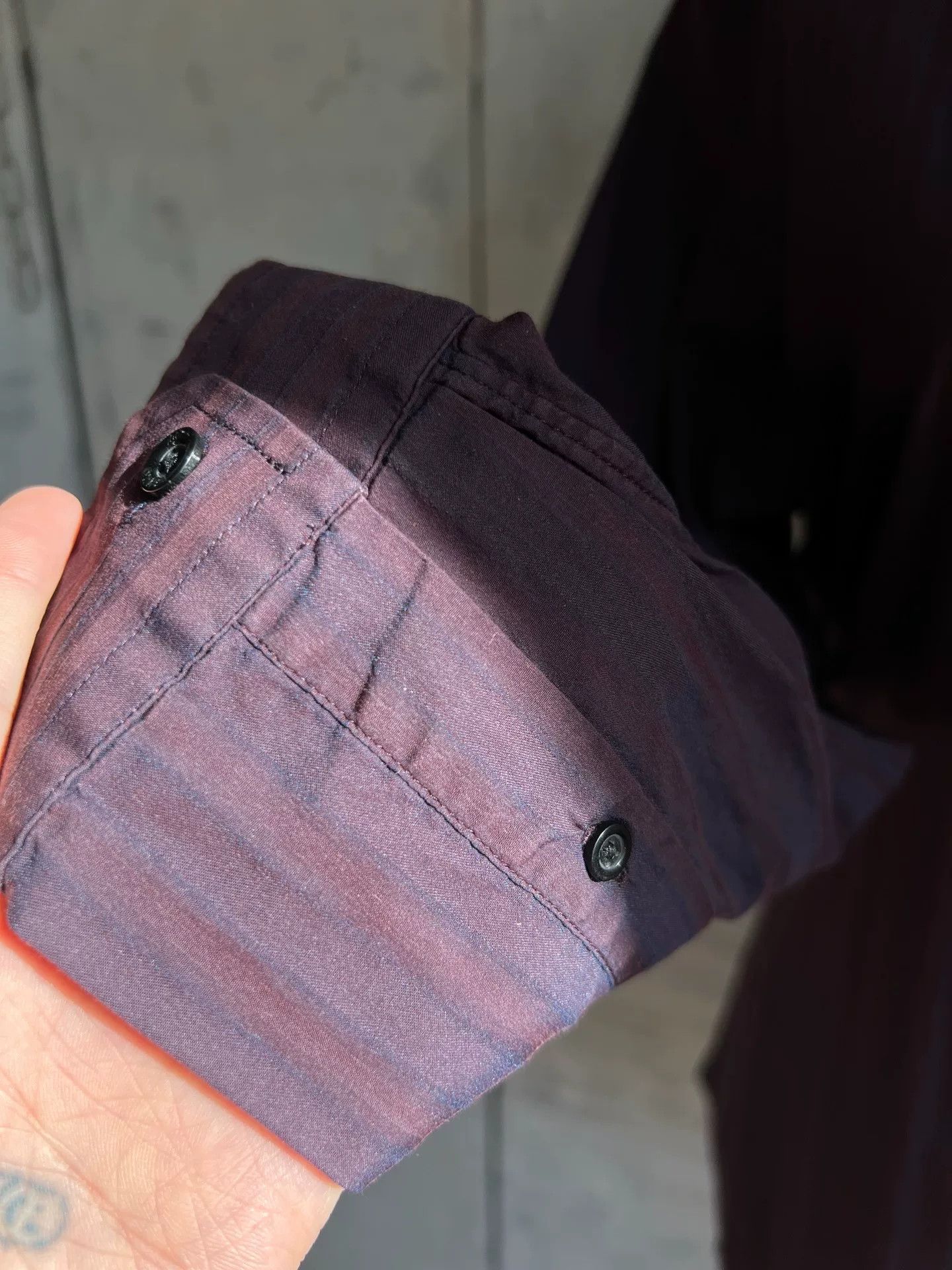 Kenzo KENZO Purple Striped Men's Shirt Size US M / EU 48-50 / 2 - 6 Thumbnail