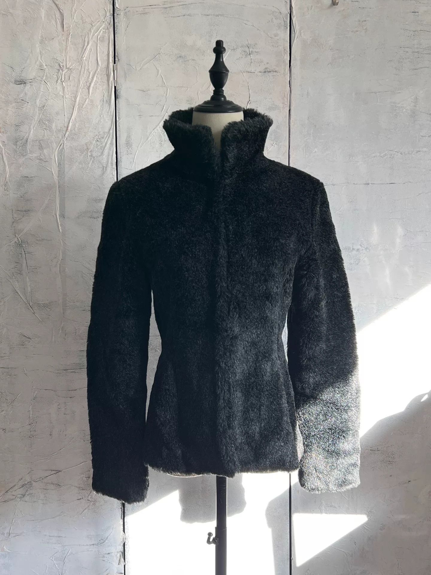 Morgan De Toi MORGANdetoi Black Faux Fur Jacket Size S / US 4 / IT 40 - 2 Thumbnail